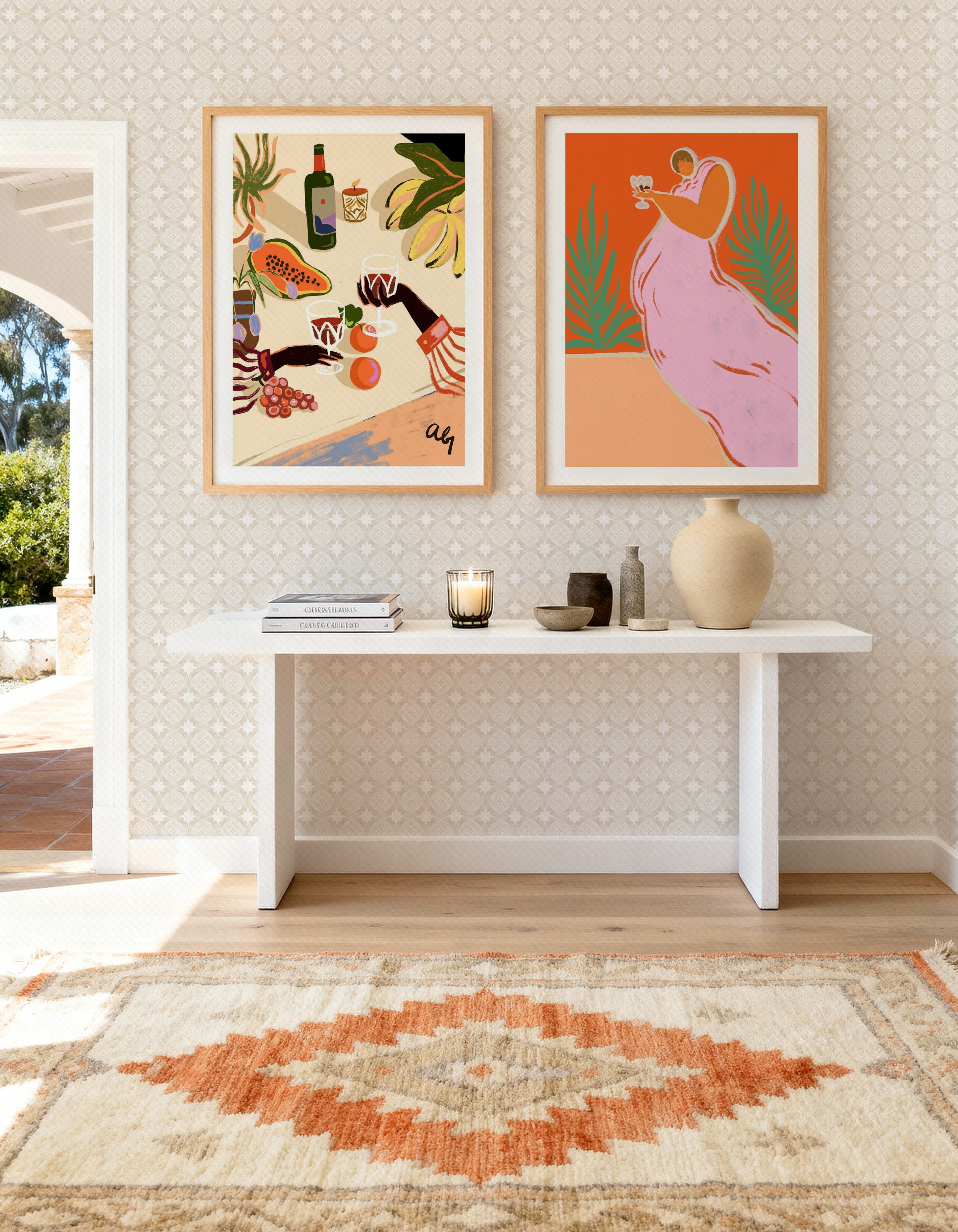 Cheers To You by Arty Guava | Art Print from Olive et Oriel where you can shop wallpaper and artworks online