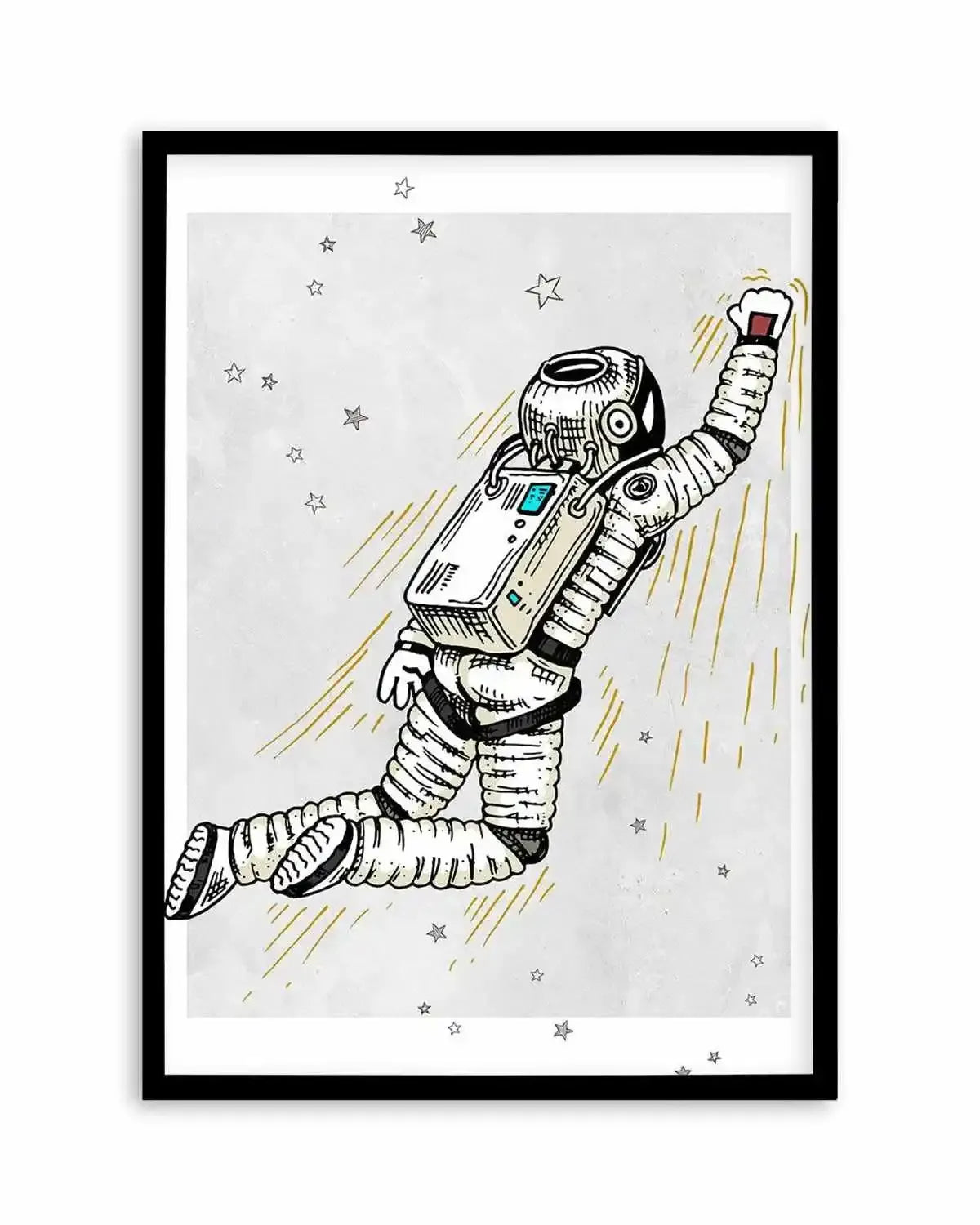 Astro Party II Art Print from Olive et Oriel where you can shop wallpaper and artworks online