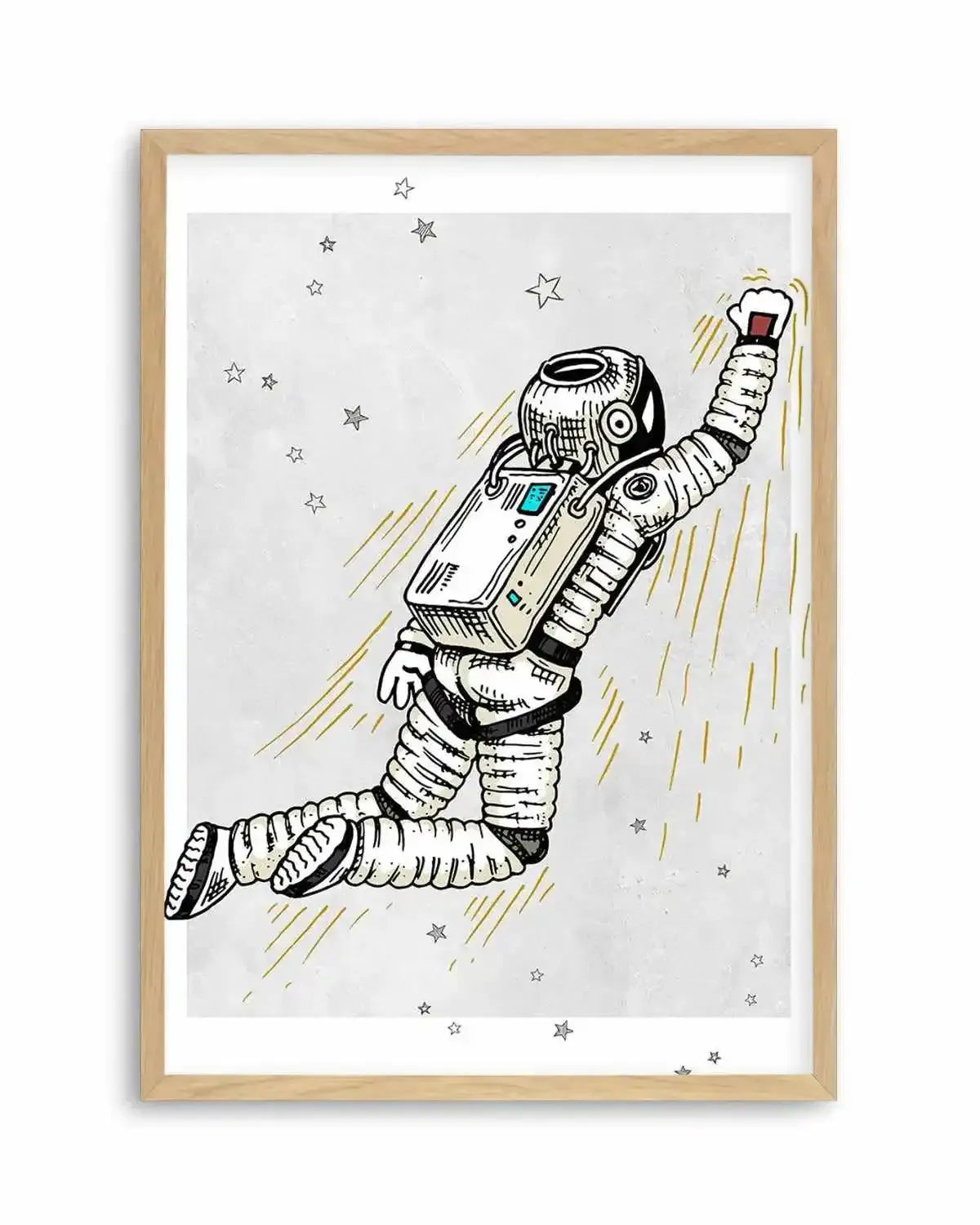 Astro Party II Art Print from Olive et Oriel where you can shop wallpaper and artworks online