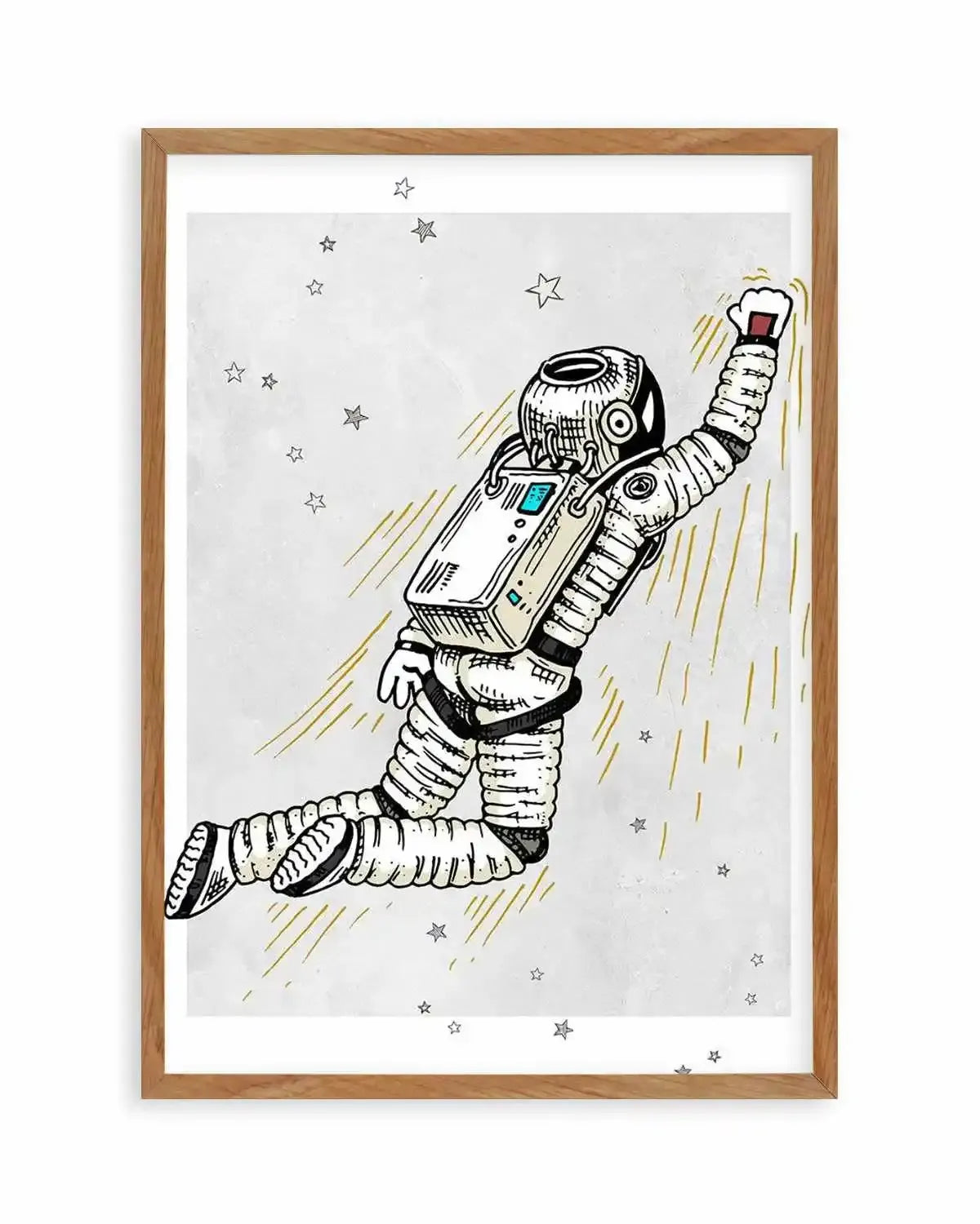 Astro Party II Art Print from Olive et Oriel where you can shop wallpaper and artworks online