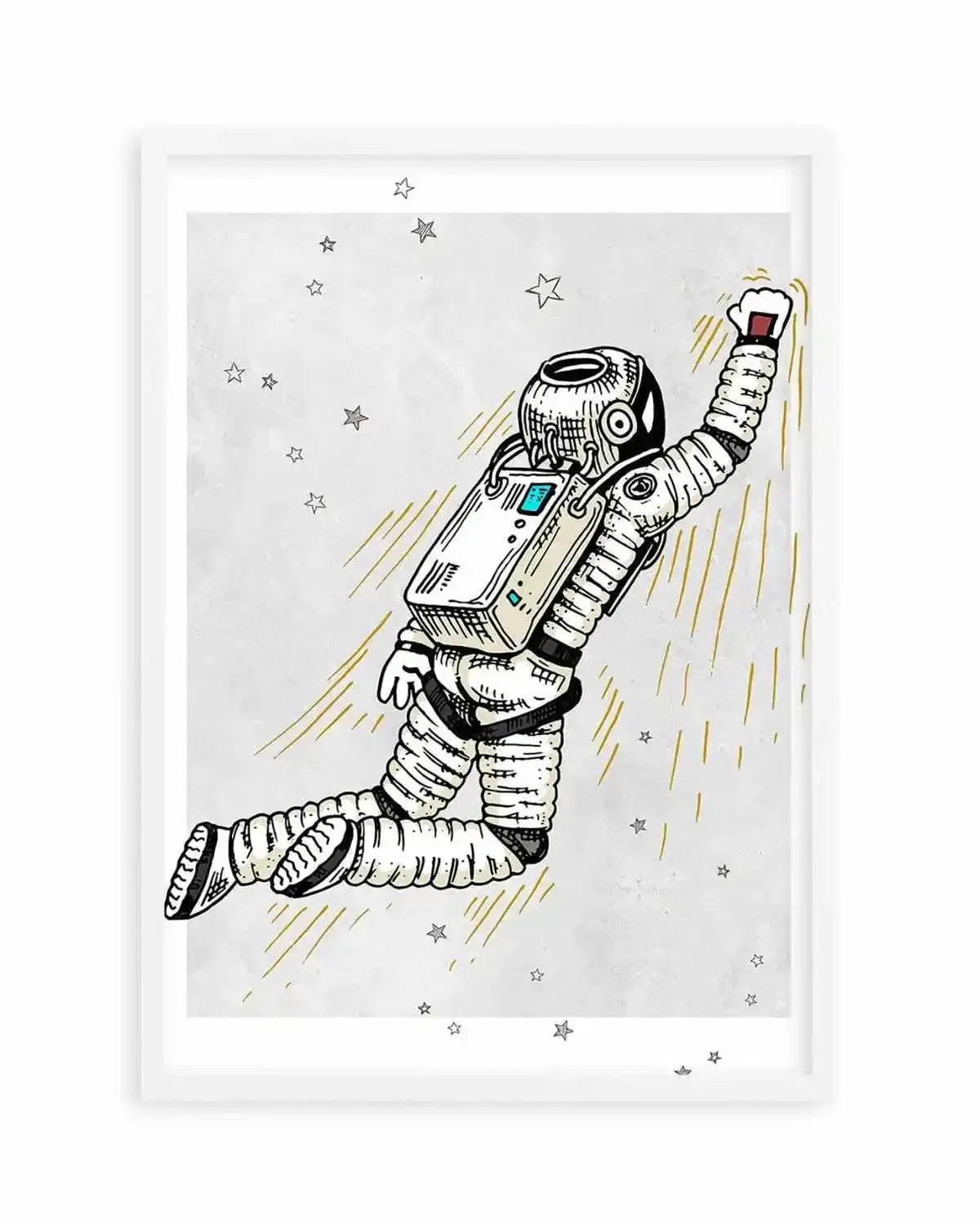 Astro Party II Art Print from Olive et Oriel where you can shop wallpaper and artworks online