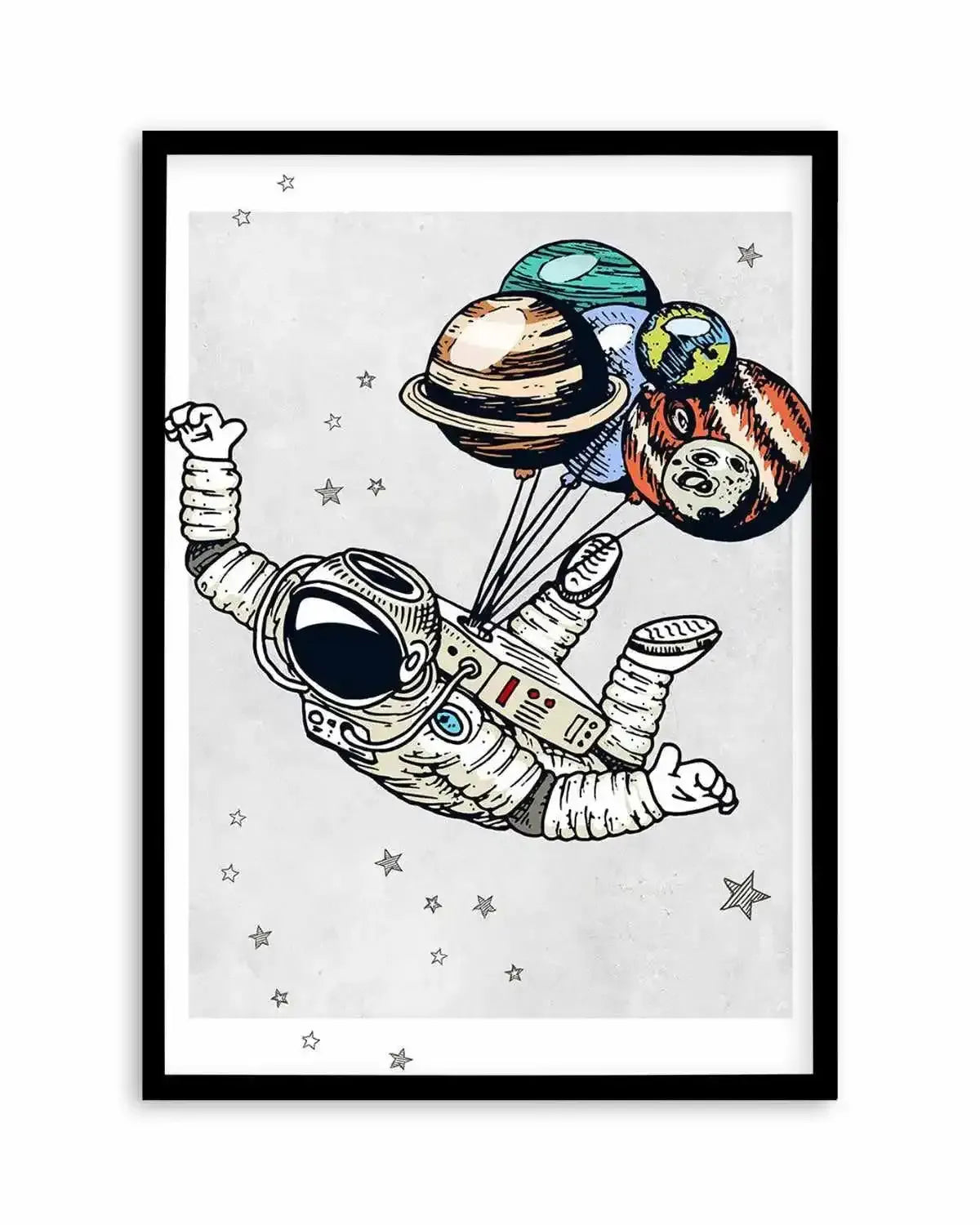 Astro Party III Art Print from Olive et Oriel where you can shop wallpaper and artworks online