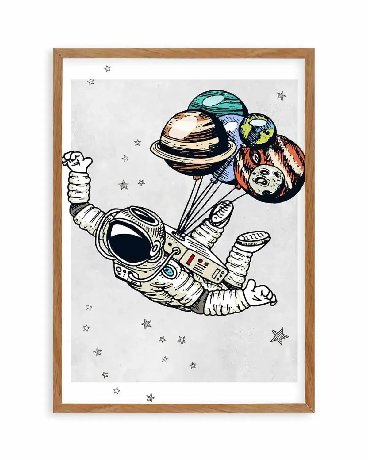 Astro Party III Art Print from Olive et Oriel where you can shop wallpaper and artworks online