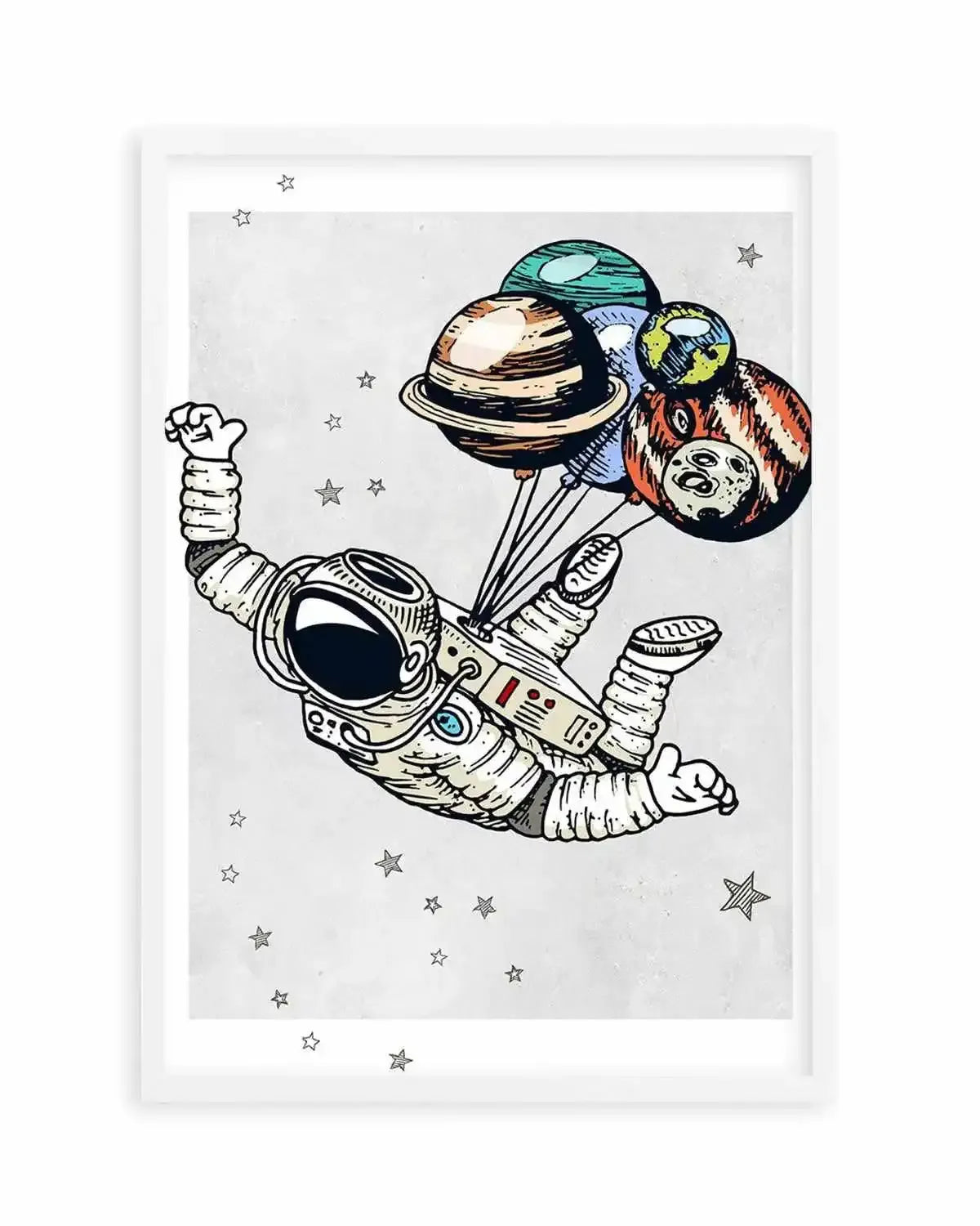 Astro Party III Art Print from Olive et Oriel where you can shop wallpaper and artworks online