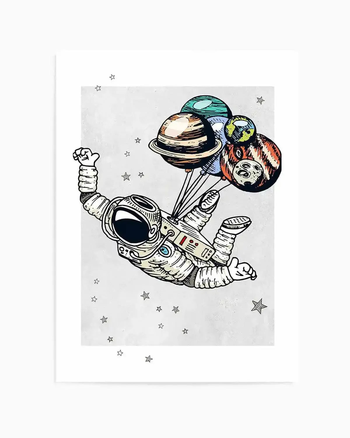Astro Party III Art Print from Olive et Oriel where you can shop wallpaper and artworks online