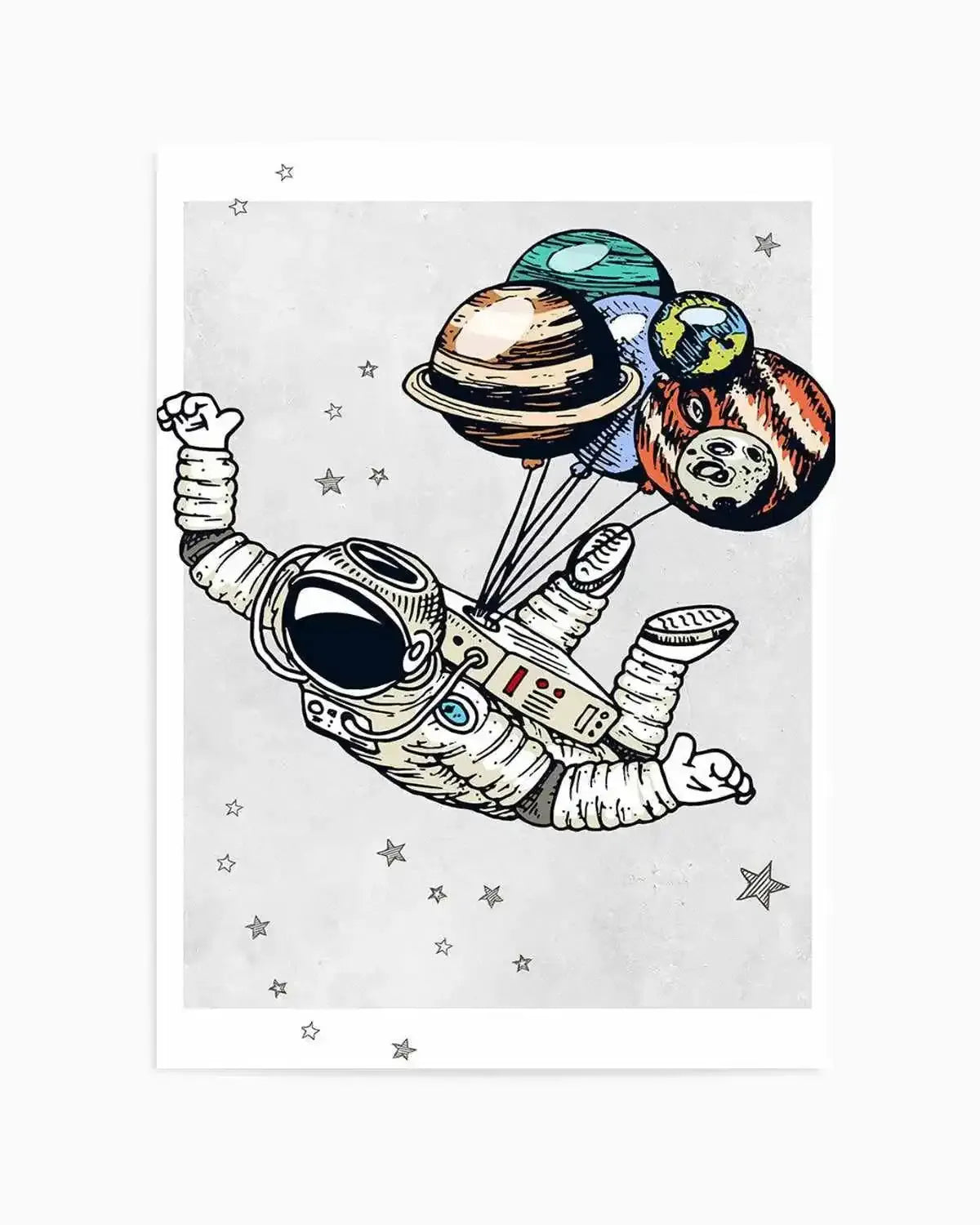 Astro Party III Art Print from Olive et Oriel where you can shop wallpaper and artworks online