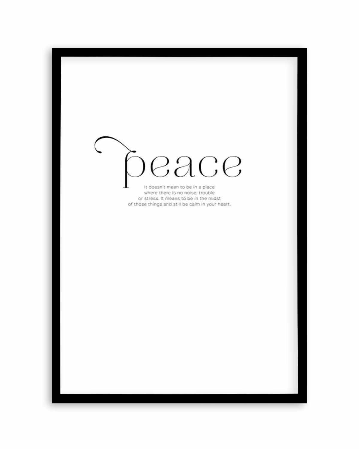 At Peace Art Print