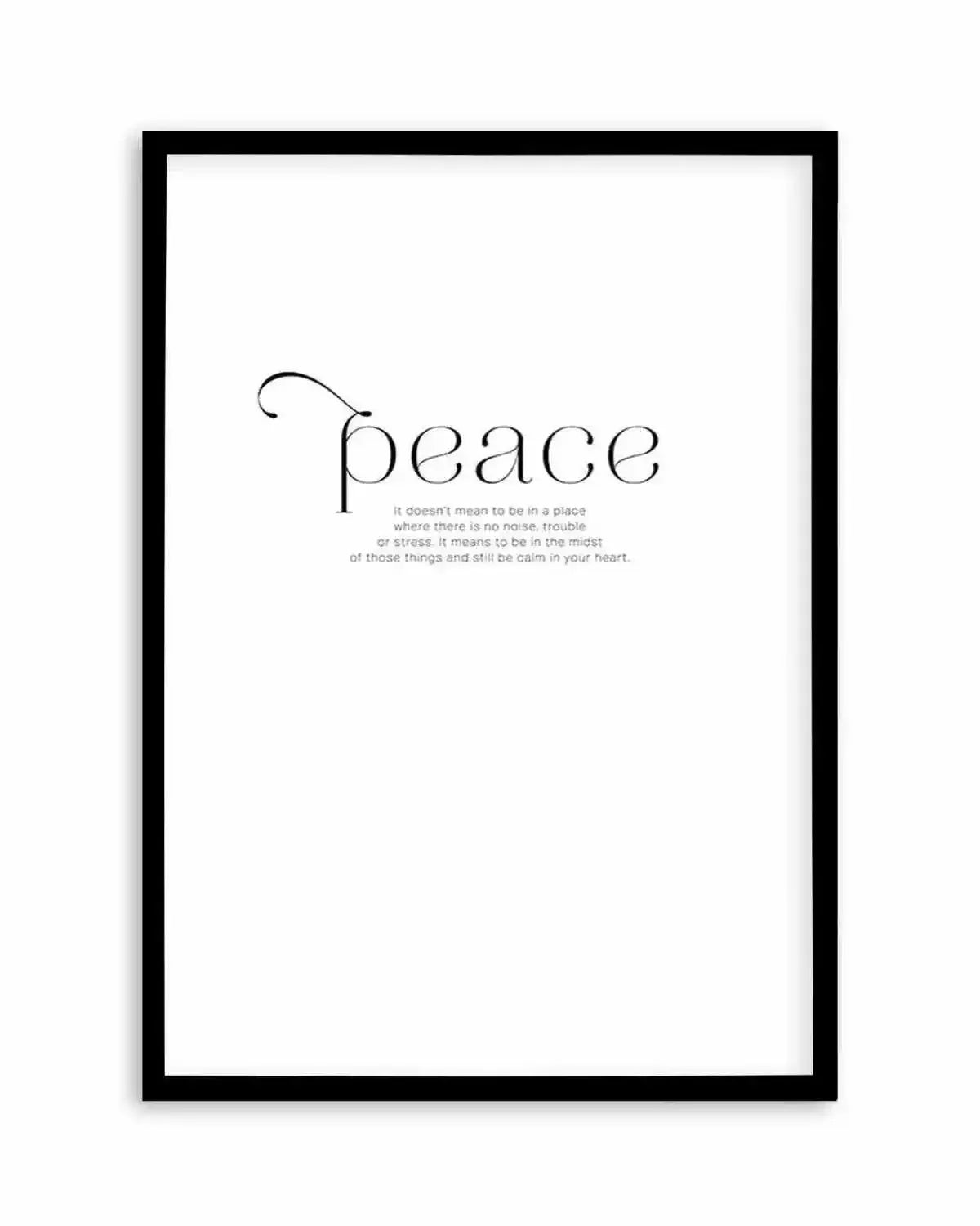 At Peace Art Print from Olive et Oriel where you can shop wallpaper and artworks online