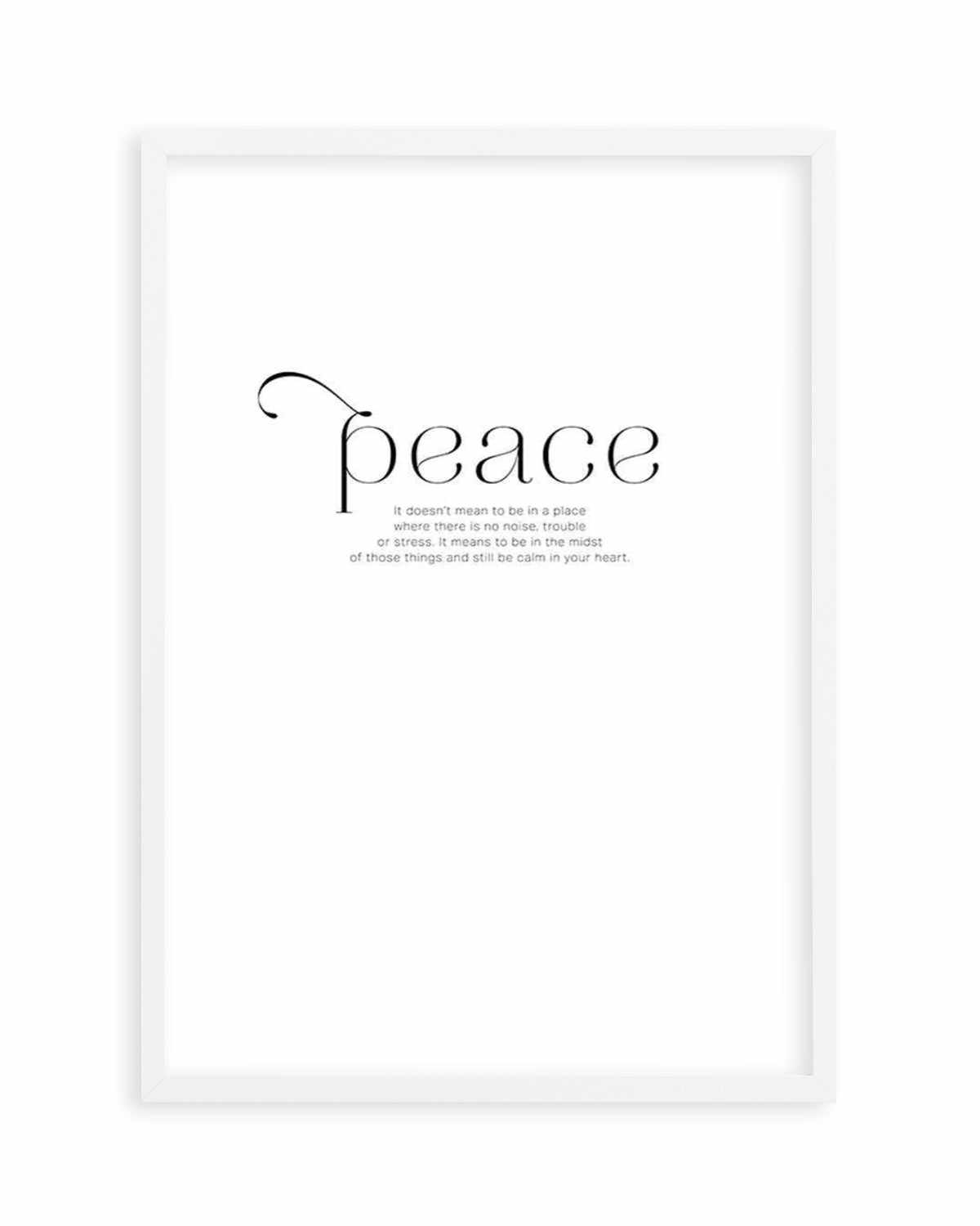 At Peace Art Print