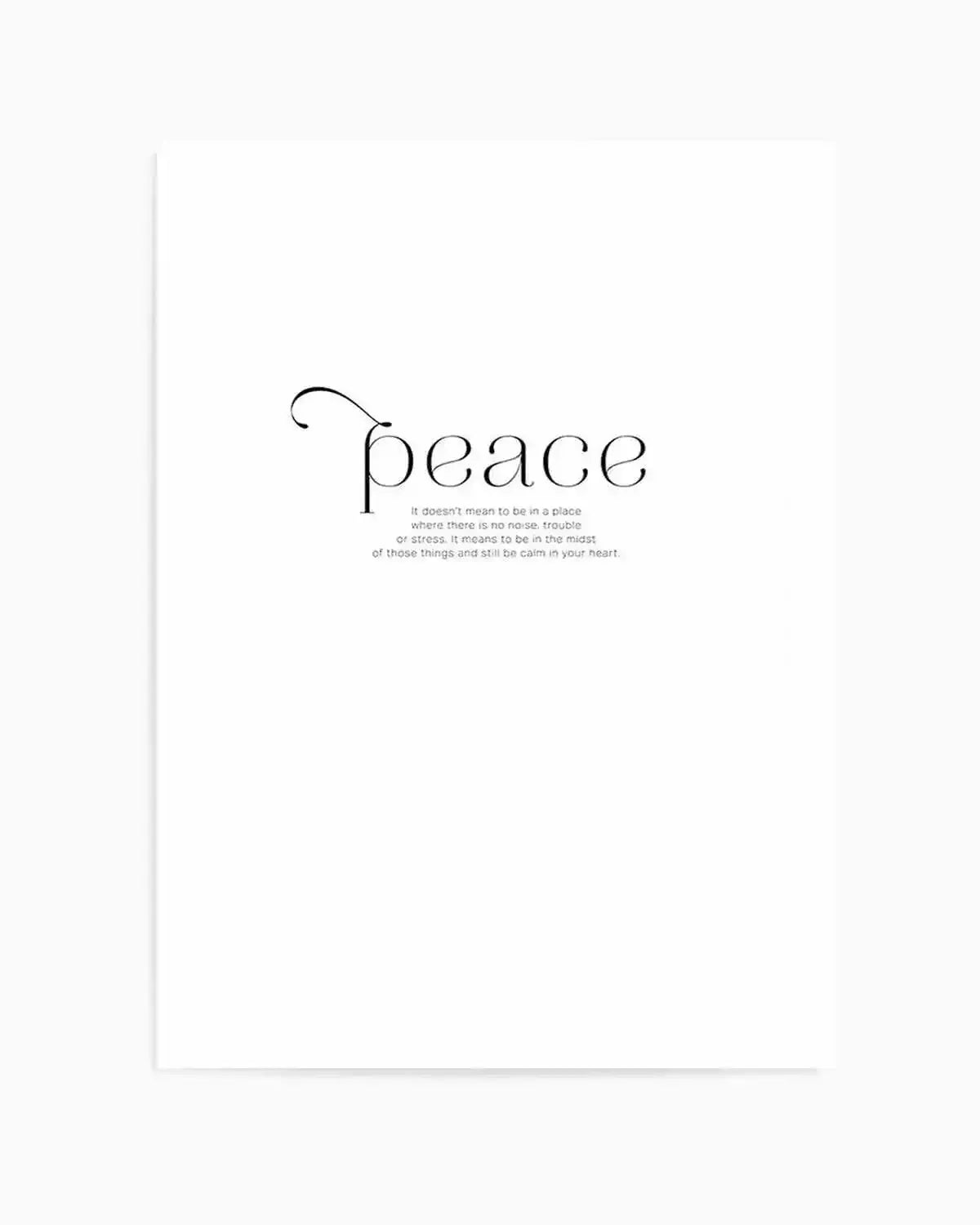 At Peace Art Print from Olive et Oriel where you can shop wallpaper and artworks online