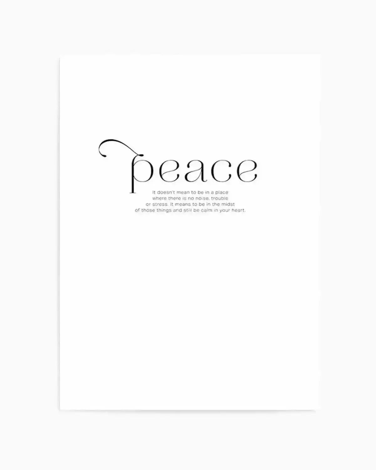 At Peace Art Print from Olive et Oriel where you can shop wallpaper and artworks online