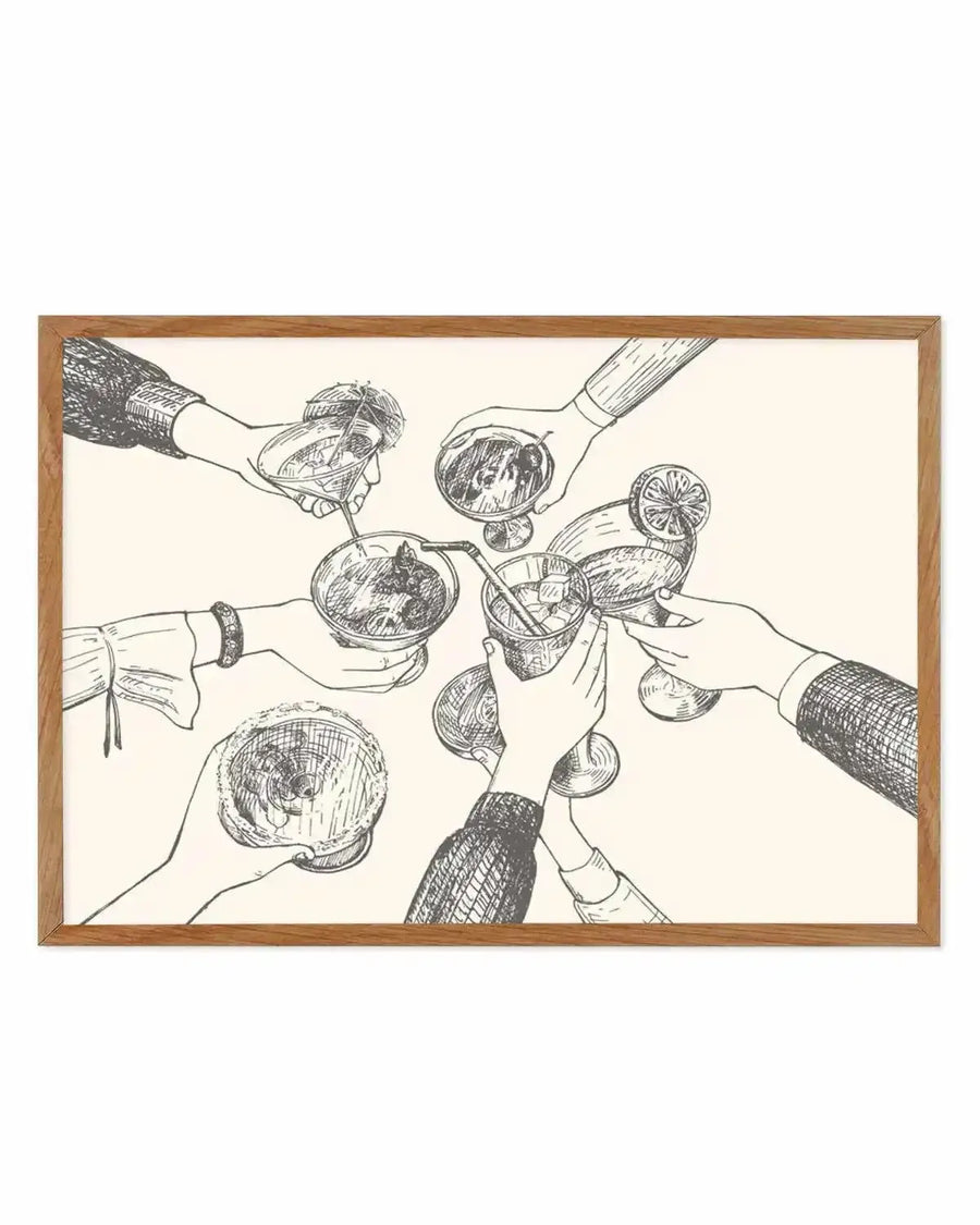 At The Bar Art Print from Olive et Oriel where you can shop wallpaper and artworks online