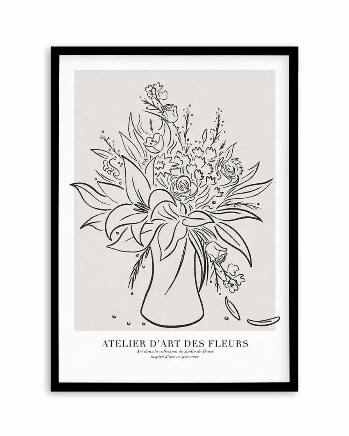 Atelier D'art Des Fleurs Art Print from Olive et Oriel where you can shop wallpaper and artworks online