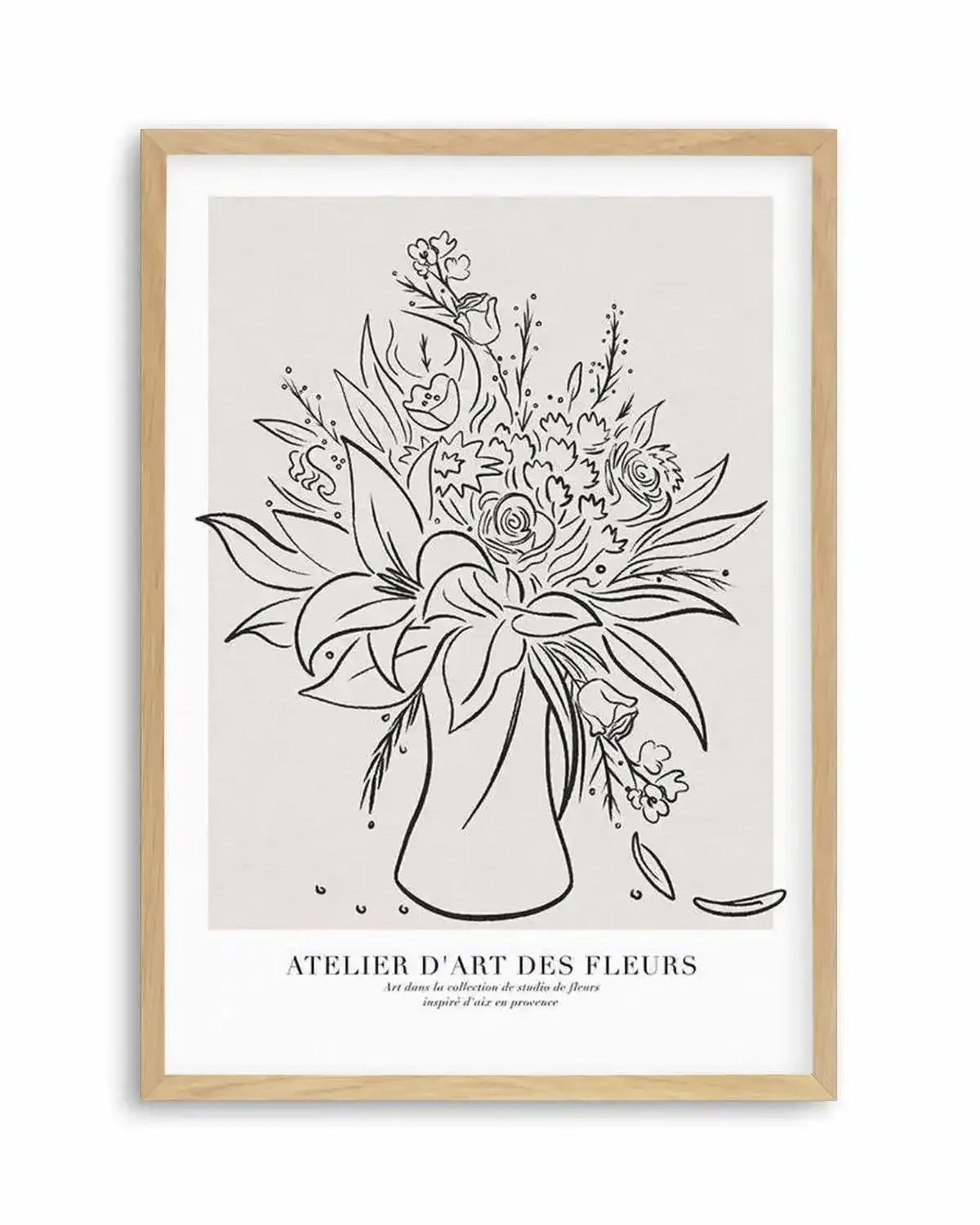 Atelier D'art Des Fleurs Art Print from Olive et Oriel where you can shop wallpaper and artworks online