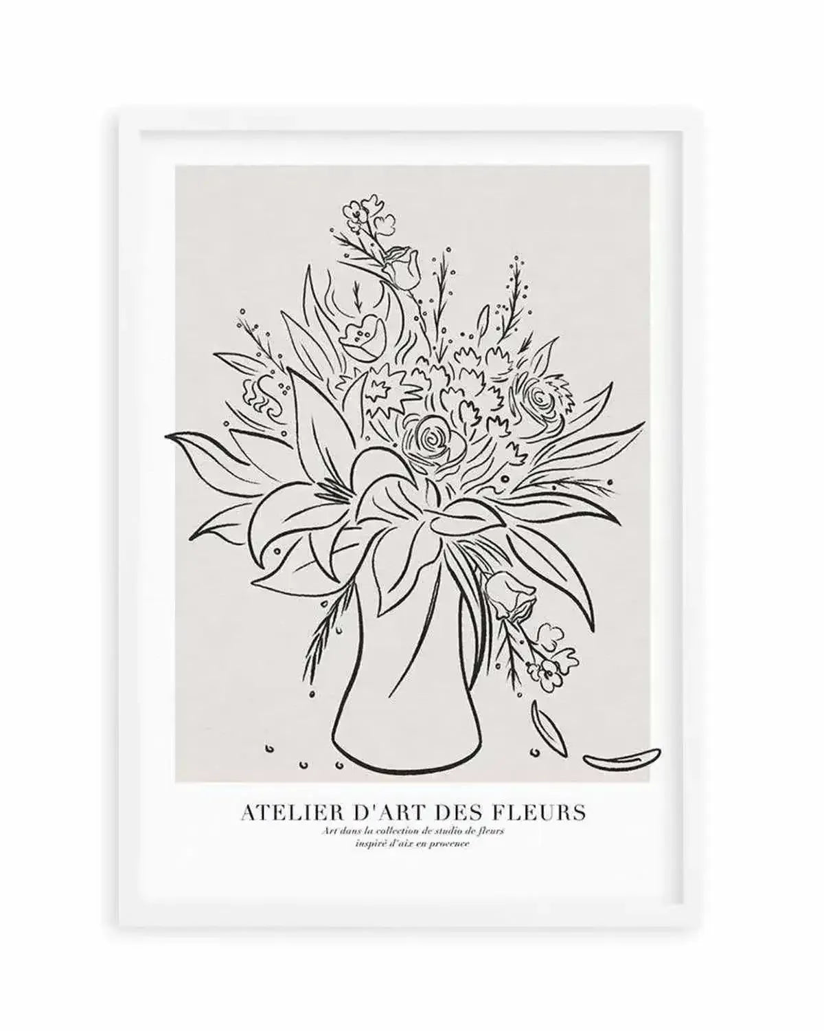 Atelier D'art Des Fleurs Art Print from Olive et Oriel where you can shop wallpaper and artworks online