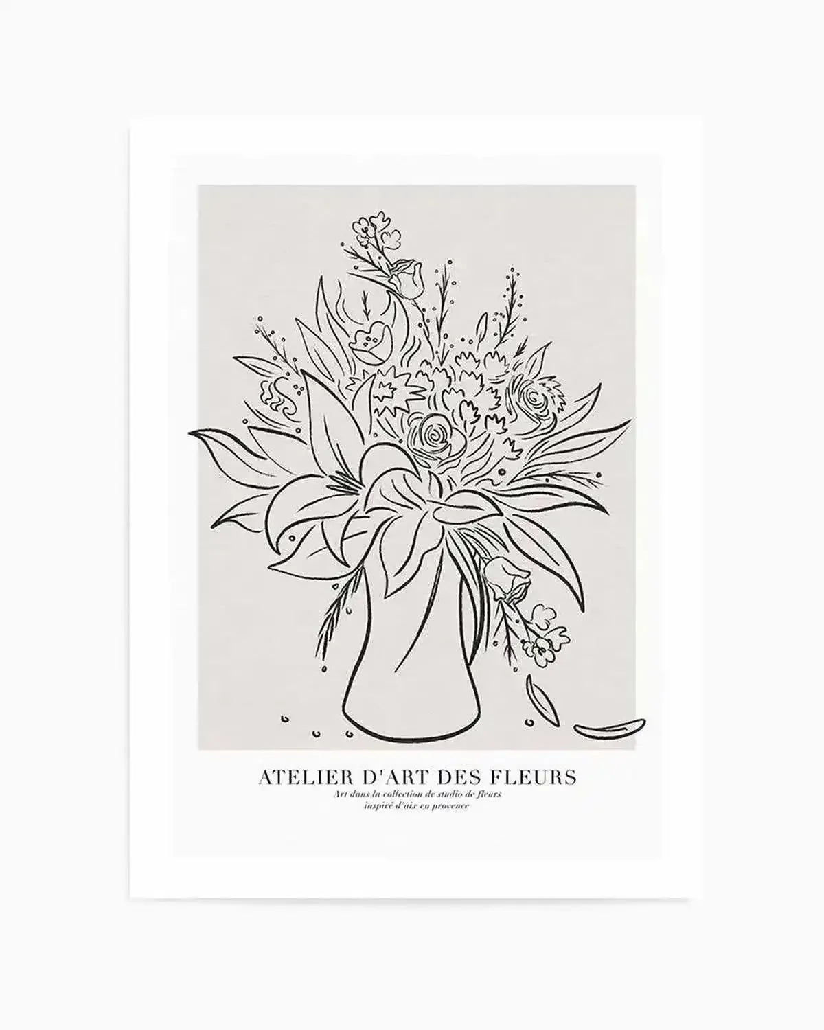 Atelier D'art Des Fleurs Art Print from Olive et Oriel where you can shop wallpaper and artworks online