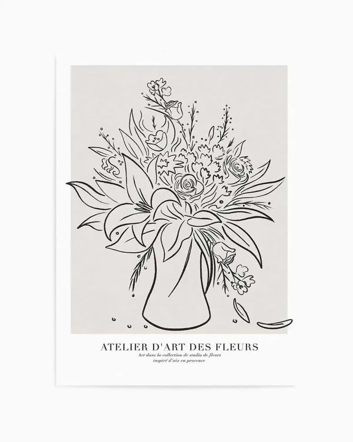 Atelier D'art Des Fleurs Art Print from Olive et Oriel where you can shop wallpaper and artworks online