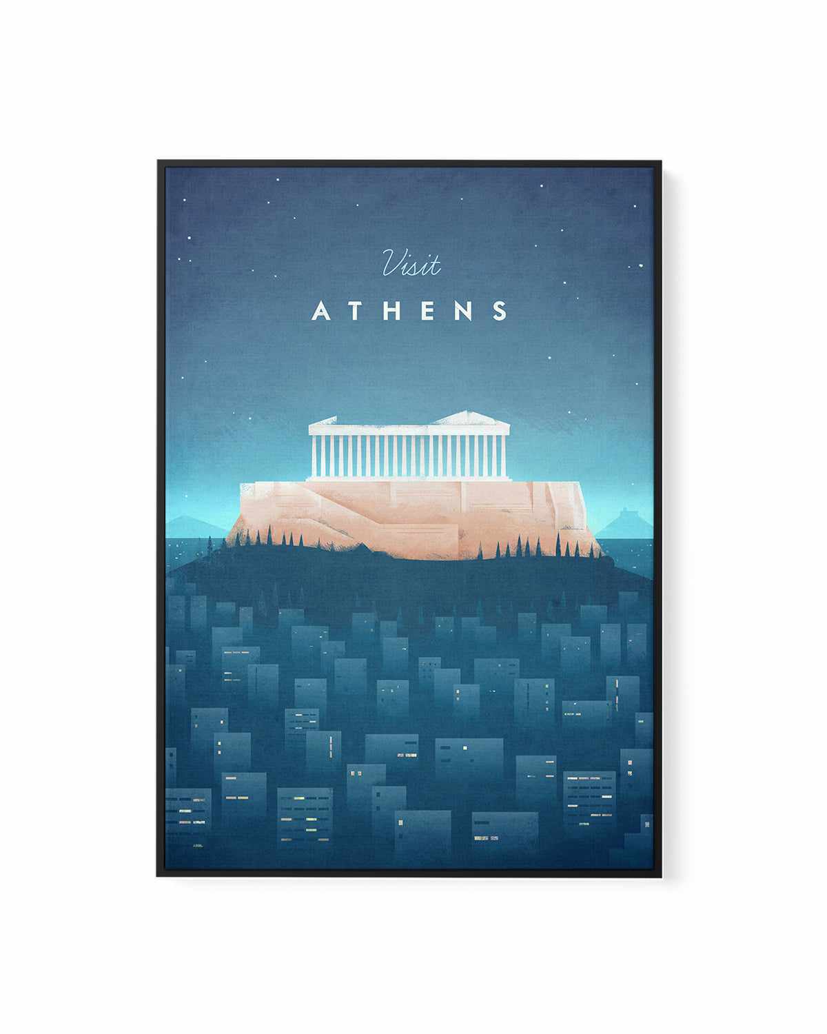 Athens by Henry Rivers | Framed Canvas Art Print