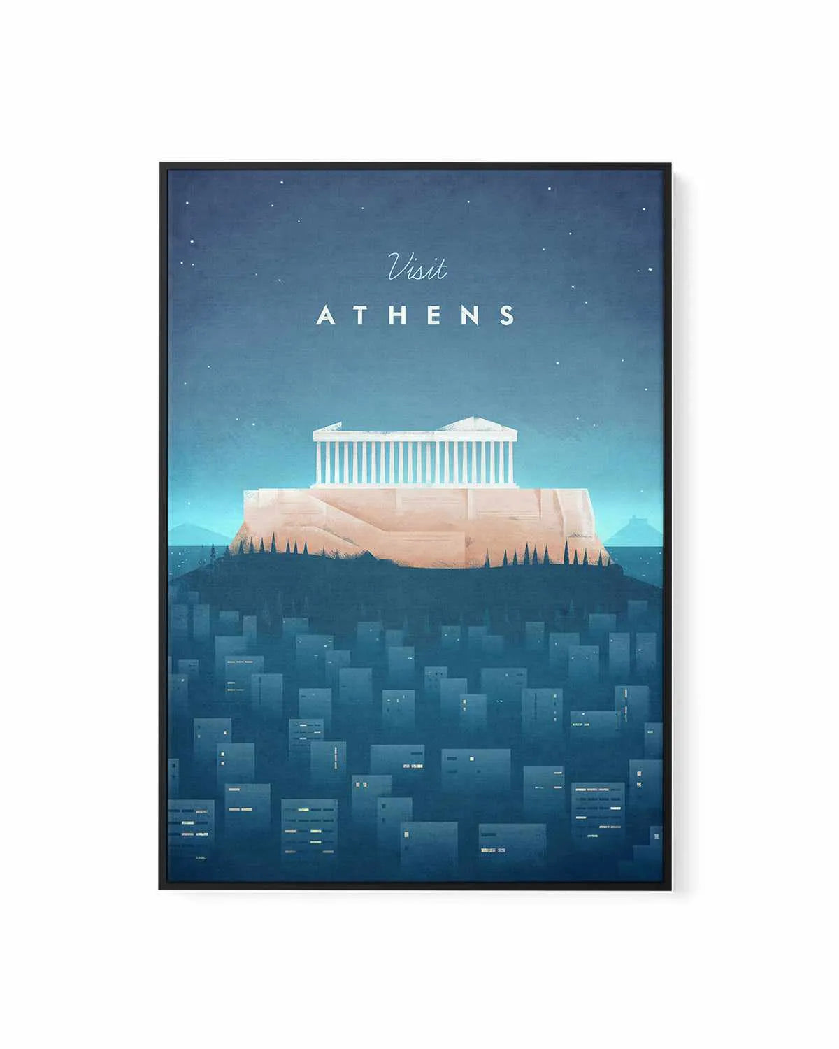 Athens by Henry Rivers | Framed Canvas Art Print from Olive et Oriel where you can shop wallpaper and artworks online