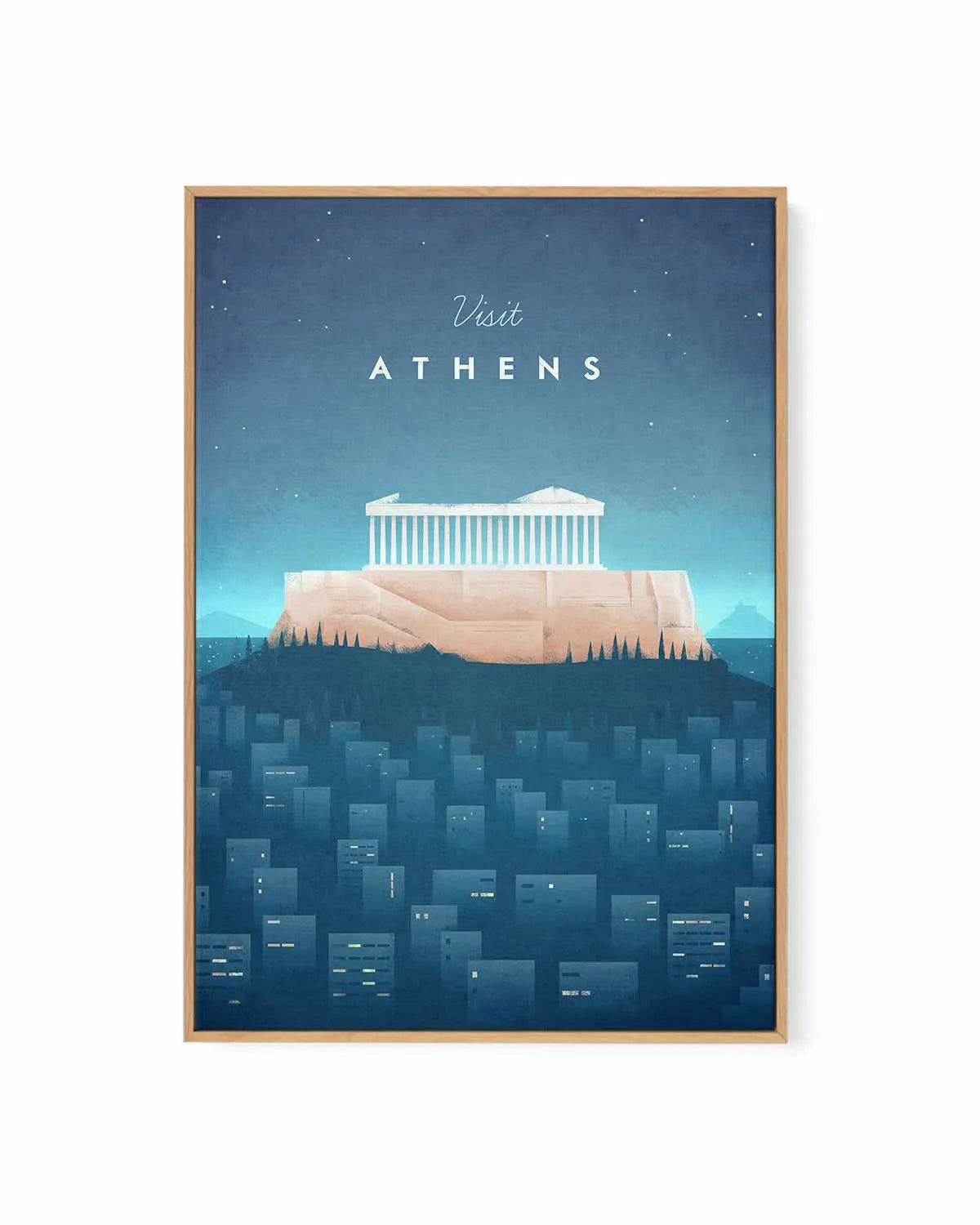 Athens by Henry Rivers | Framed Canvas Art Print from Olive et Oriel where you can shop wallpaper and artworks online