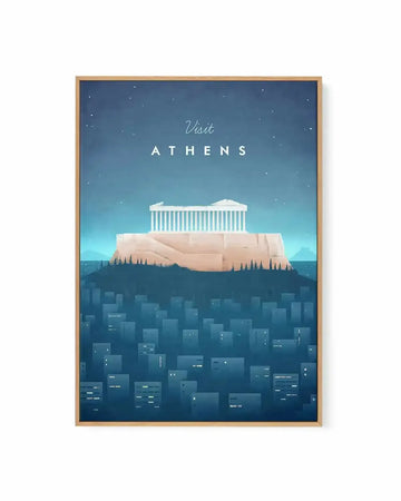 Athens by Henry Rivers | Framed Canvas Art Print from Olive et Oriel where you can shop wallpaper and artworks online