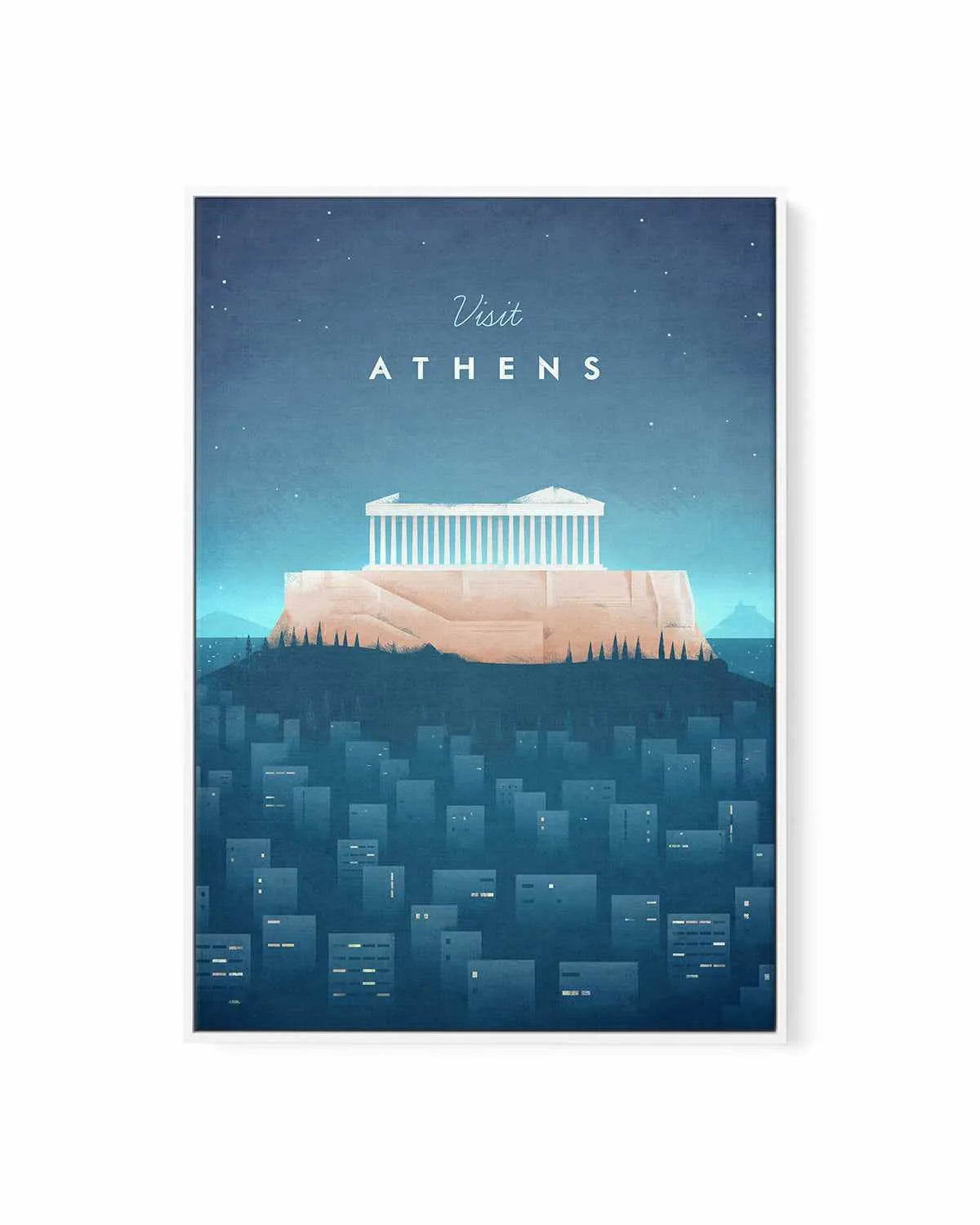 Athens by Henry Rivers | Framed Canvas Art Print from Olive et Oriel where you can shop wallpaper and artworks online