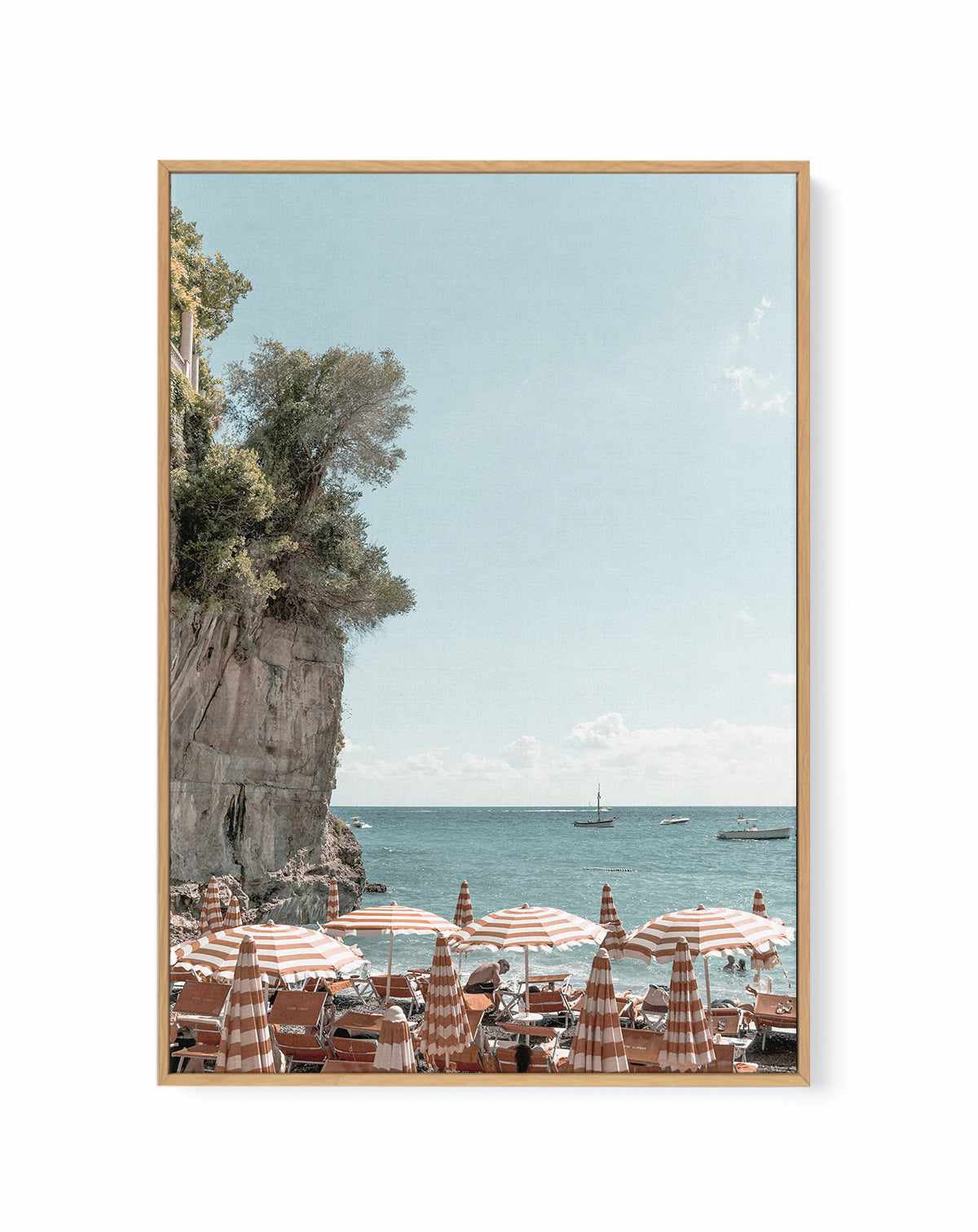 Arienzo To Positano I, Amalfi | Framed Canvas Art Print