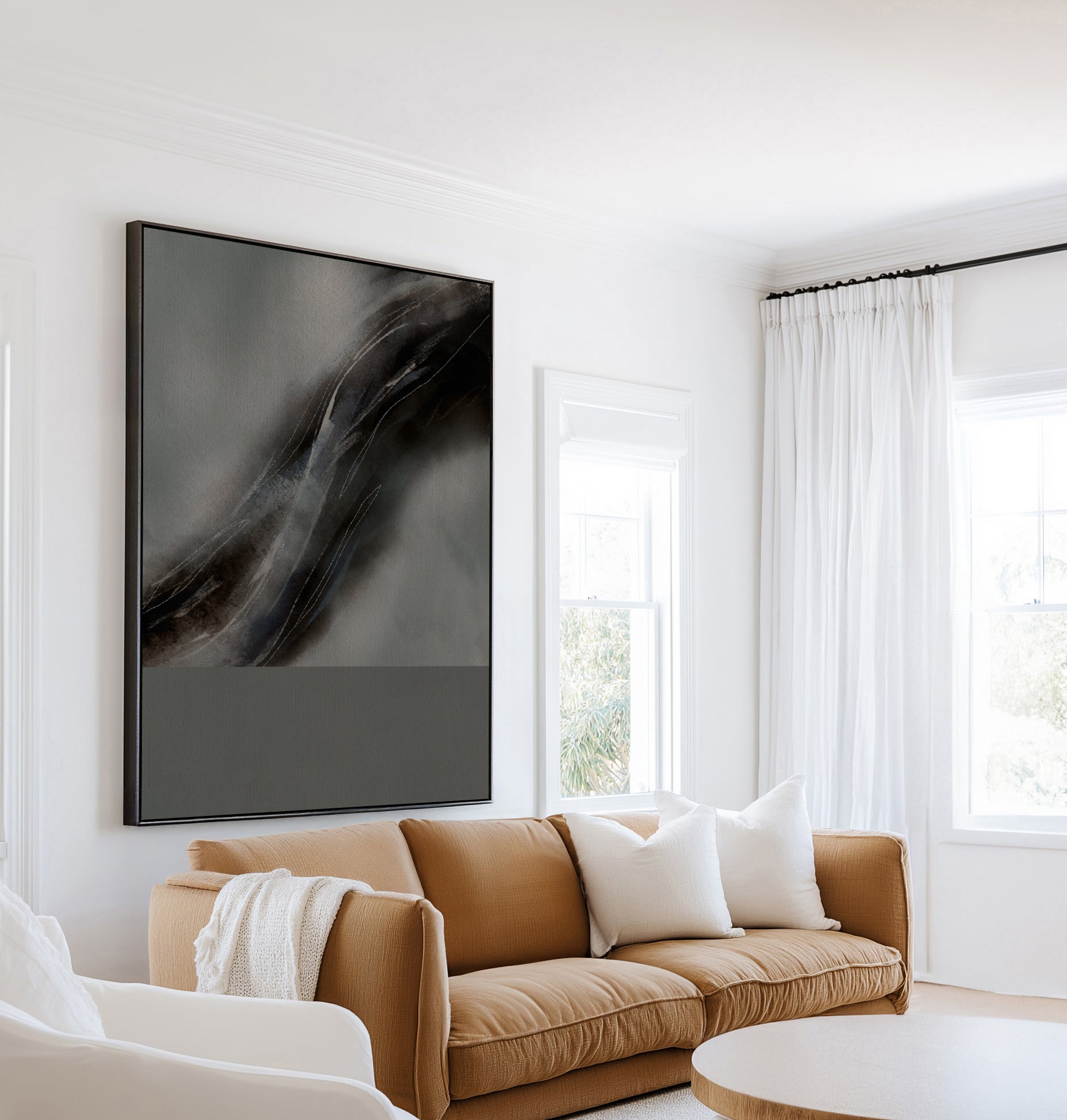 Atlas River by Shatha Al Dafai | Framed Canvas Art Print