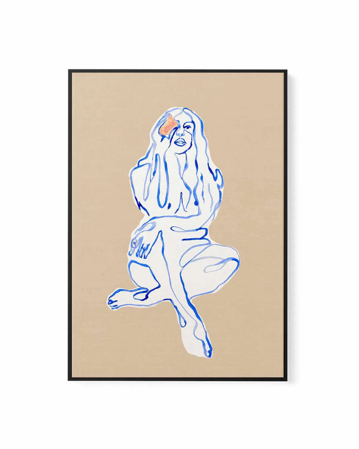 Aubrey II by Maku Fenaroli | Framed Canvas Art Print from Olive et Oriel where you can shop wallpaper and artworks online