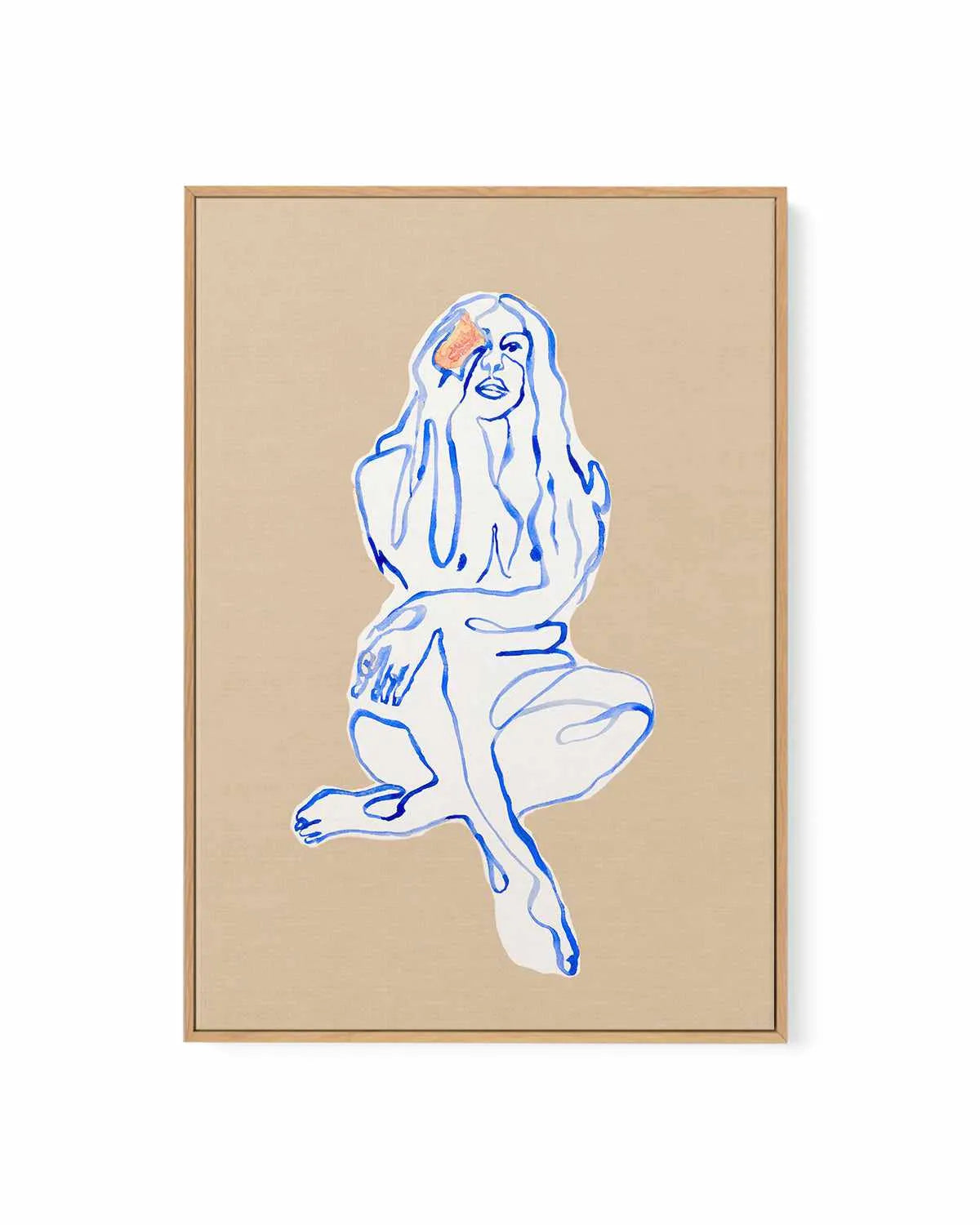 Aubrey II by Maku Fenaroli | Framed Canvas Art Print from Olive et Oriel where you can shop wallpaper and artworks online