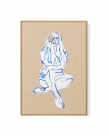 Aubrey II by Maku Fenaroli | Framed Canvas Art Print from Olive et Oriel where you can shop wallpaper and artworks online