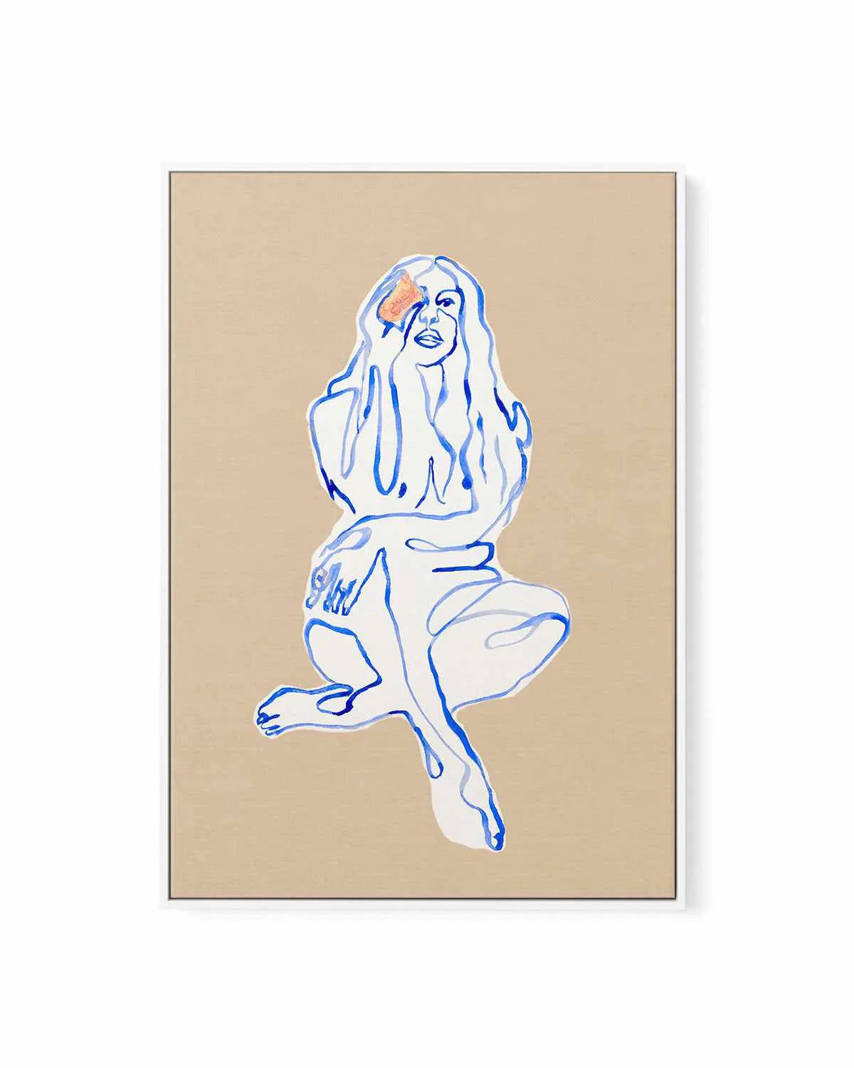 Aubrey II by Maku Fenaroli | Framed Canvas Art Print from Olive et Oriel where you can shop wallpaper and artworks online