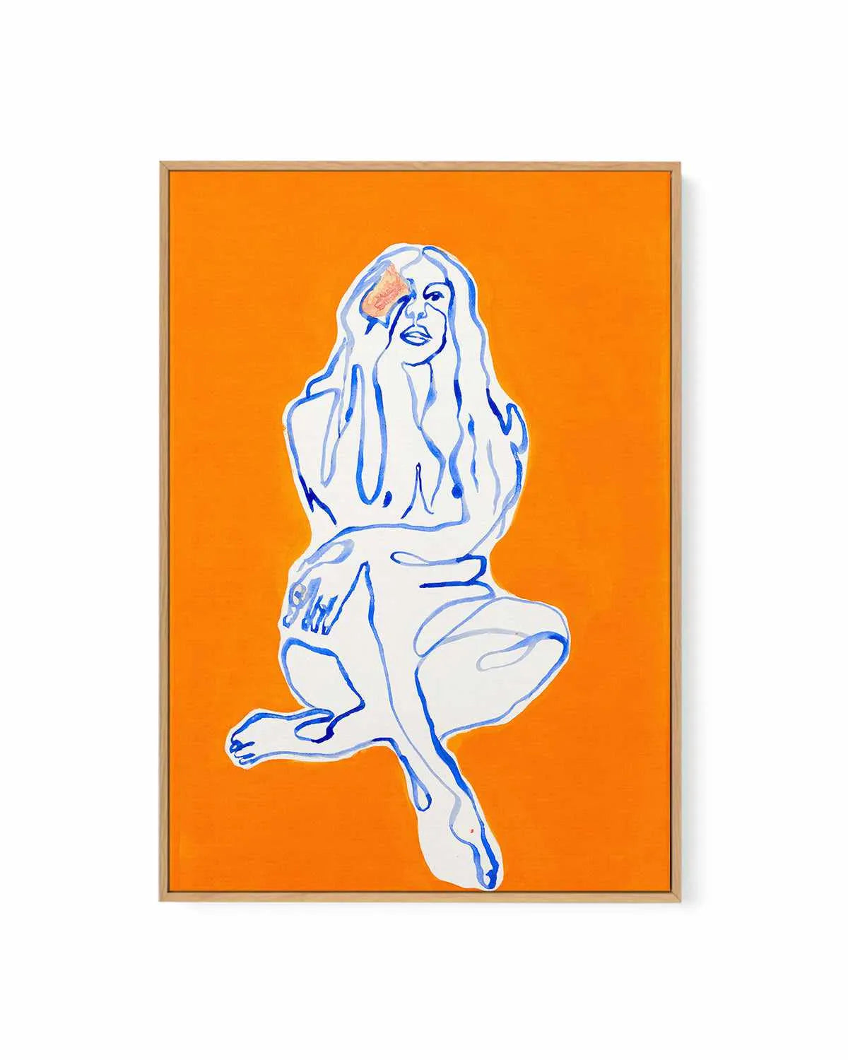 Aubrey by Maku Fenaroli | Framed Canvas Art Print from Olive et Oriel where you can shop wallpaper and artworks online