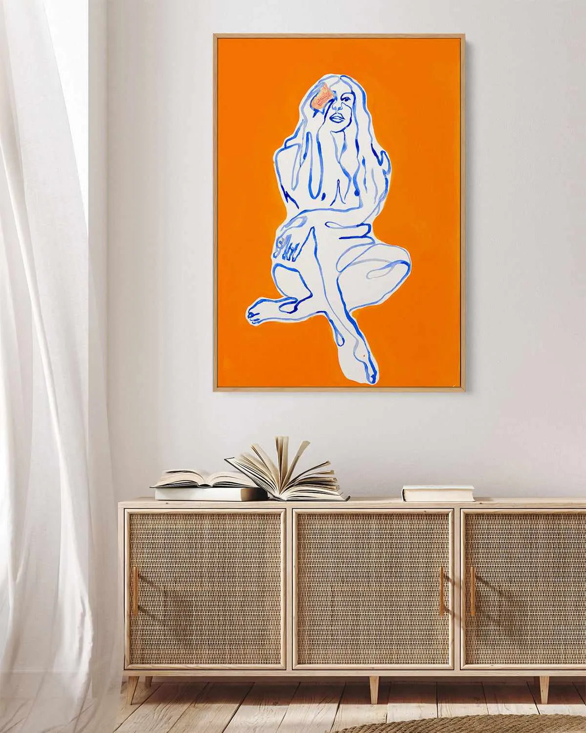 Aubrey by Maku Fenaroli | Framed Canvas Art Print from Olive et Oriel where you can shop wallpaper and artworks online