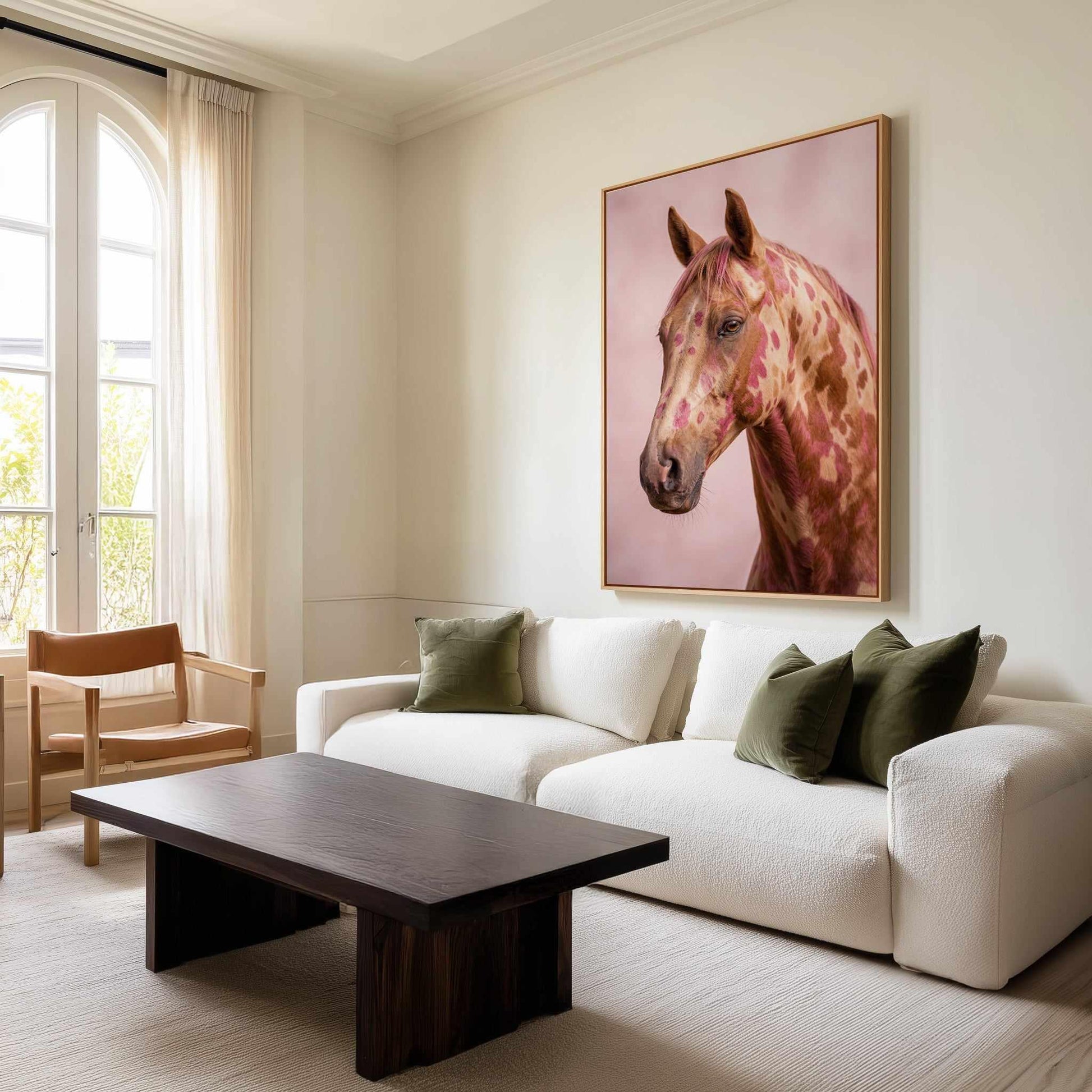Aurora Stallion | Framed Canvas Art Print from Olive et Oriel where you can shop wallpaper and artworks online