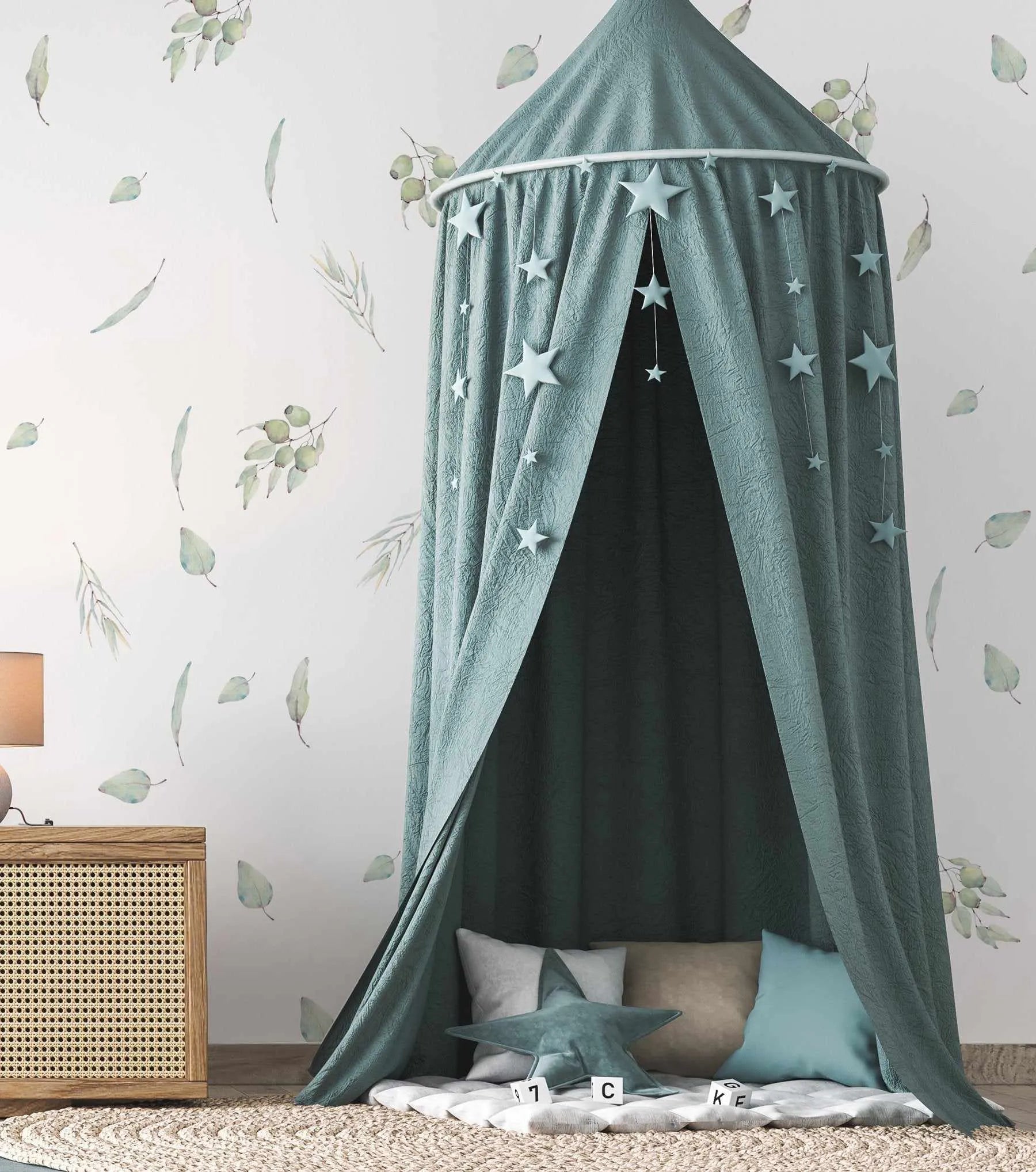 Australian Botanicals Decal set-Decals-Olive et Oriel-Decorate your kids bedroom wall decor with removable wall decals, these fabric kids decals are a great way to add colour and update your children's bedroom. Available as girls wall decals or boys wall decals, there are also nursery decals.