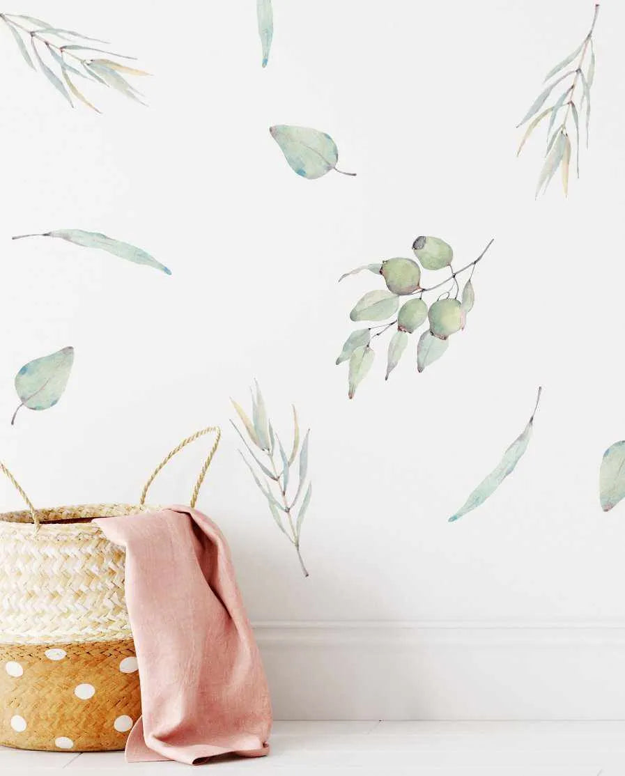 Australian Botanicals Decal set-Decals-Olive et Oriel-Decorate your kids bedroom wall decor with removable wall decals, these fabric kids decals are a great way to add colour and update your children's bedroom. Available as girls wall decals or boys wall decals, there are also nursery decals.