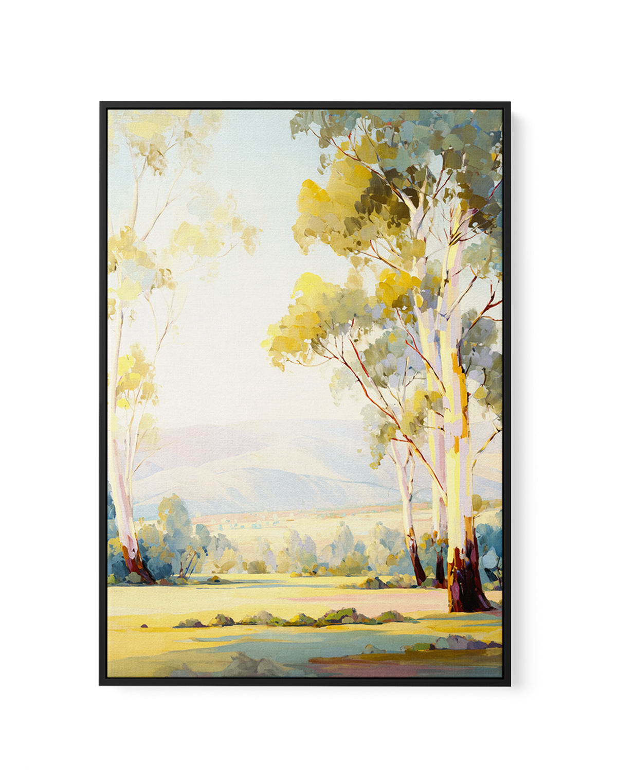 Australian Eucalyptus Trees I | Framed Canvas Art Print from Olive et Oriel where you can shop wallpaper and artworks online
