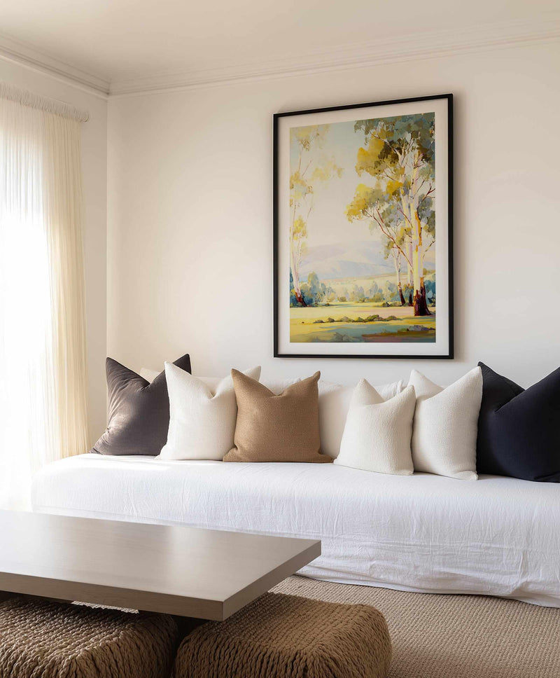 Australian Eucalyptus Trees I | Art Print from Olive et Oriel where you can shop wallpaper and artworks online