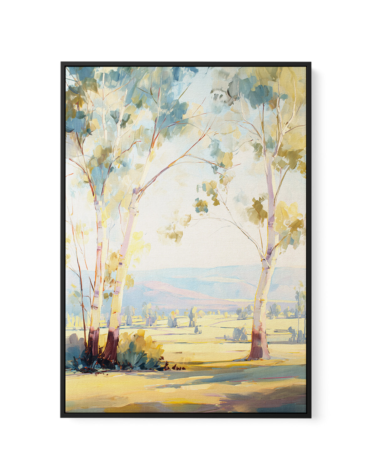 Australian Eucalyptus Trees II | Framed Canvas Art Print from Olive et Oriel where you can shop wallpaper and artworks online