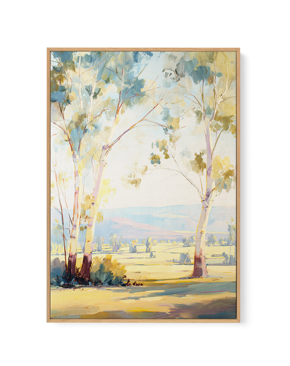 Australian Eucalyptus Trees II | Framed Canvas Art Print from Olive et Oriel where you can shop wallpaper and artworks online