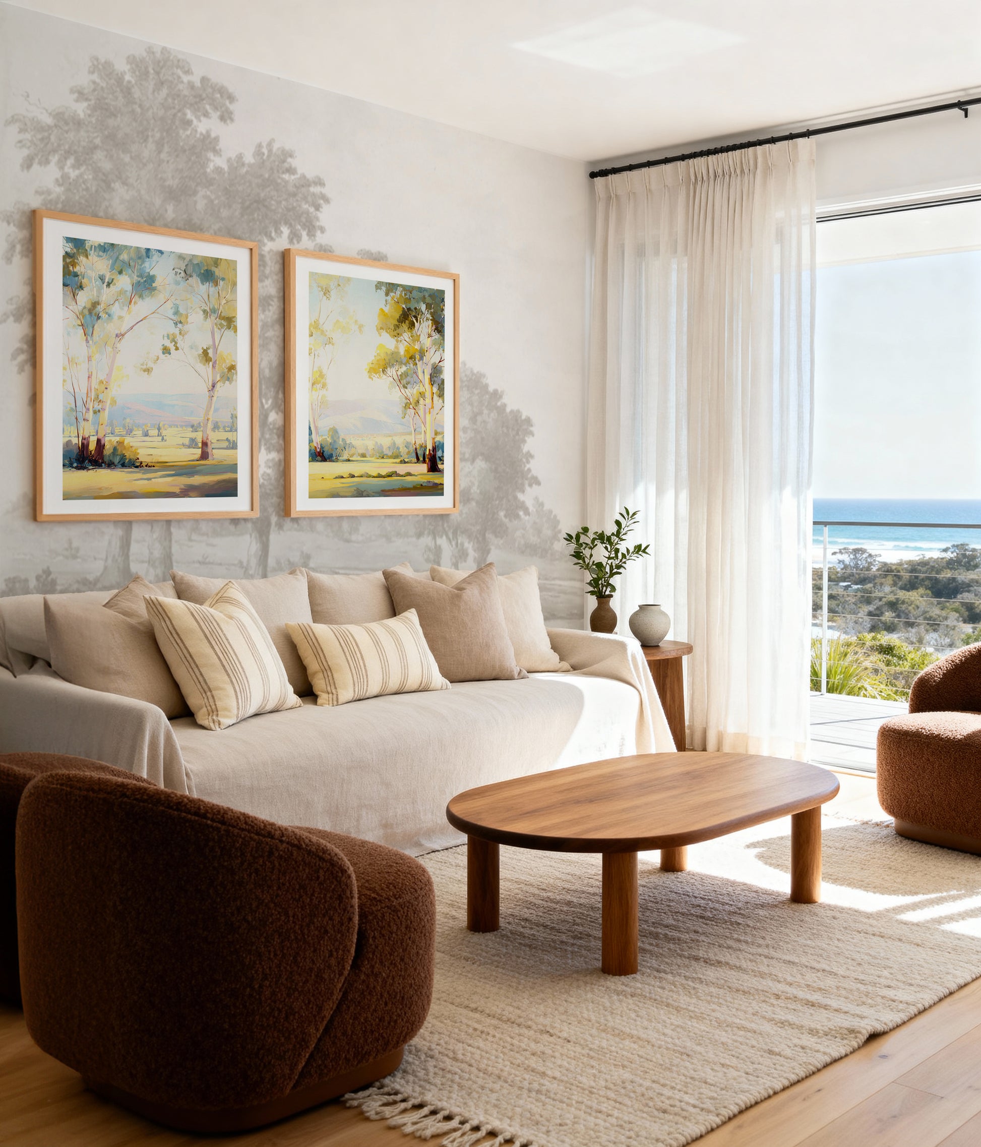 Australian Eucalyptus Trees II | Art Print from Olive et Oriel where you can shop wallpaper and artworks online