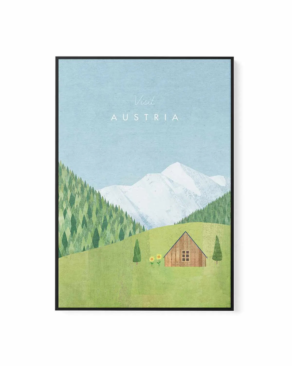 Austria by Henry Rivers | Framed Canvas Art Print from Olive et Oriel where you can shop wallpaper and artworks online