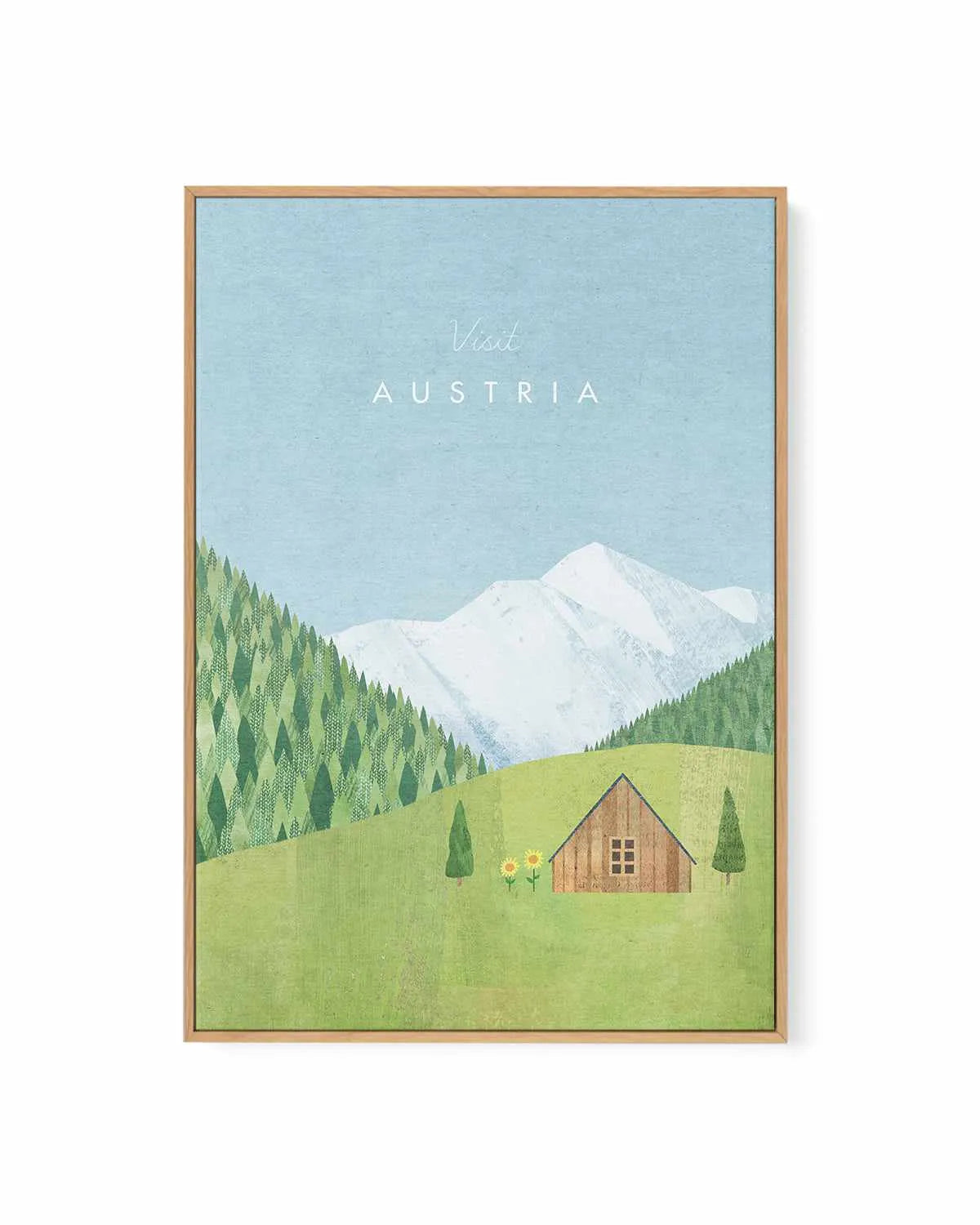 Austria by Henry Rivers | Framed Canvas Art Print from Olive et Oriel where you can shop wallpaper and artworks online