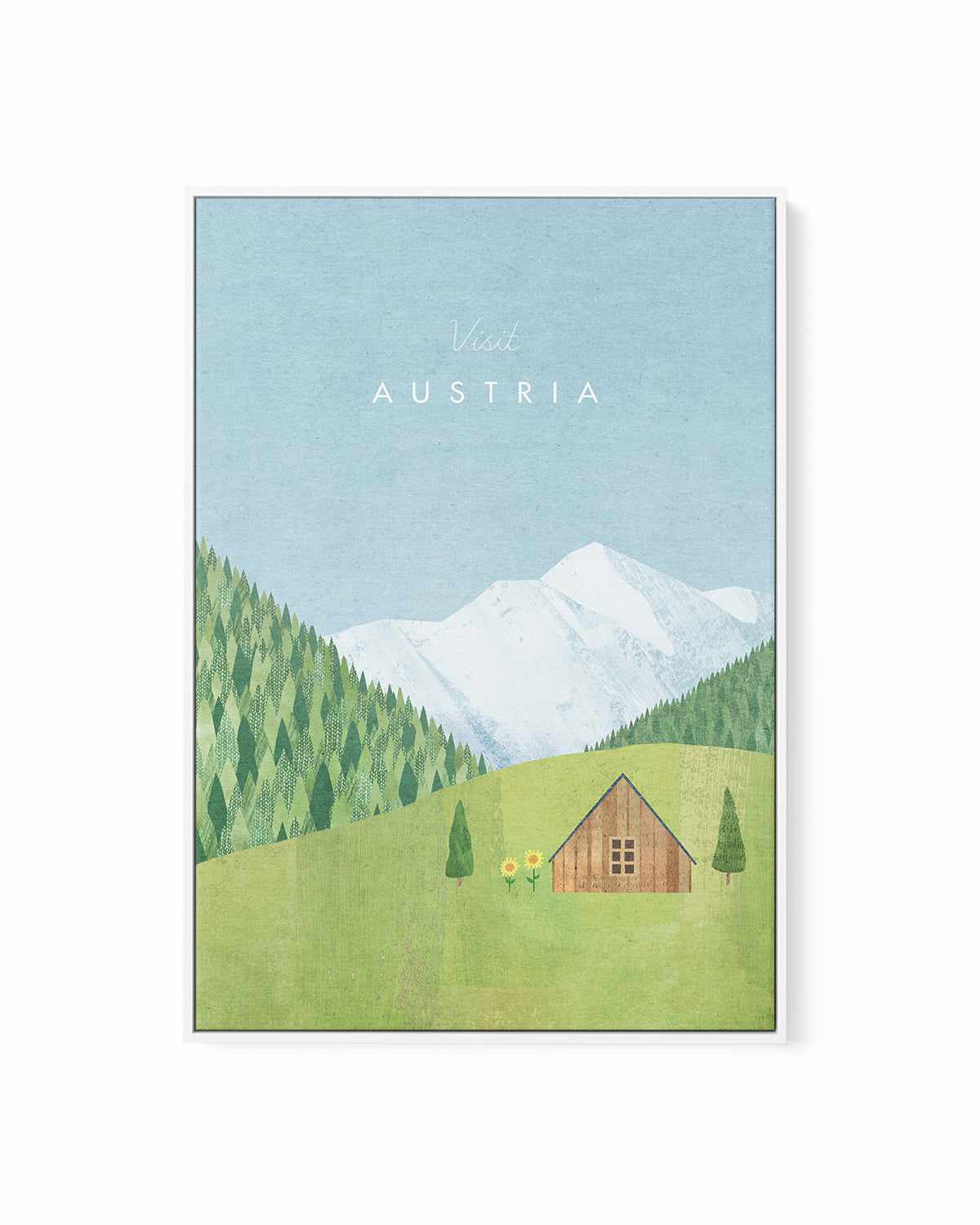 Austria by Henry Rivers | Framed Canvas Art Print