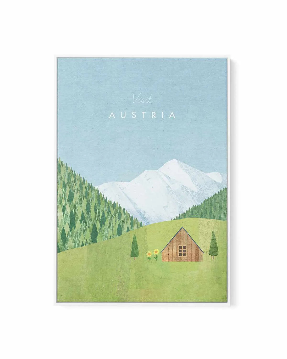 Austria by Henry Rivers | Framed Canvas Art Print from Olive et Oriel where you can shop wallpaper and artworks online