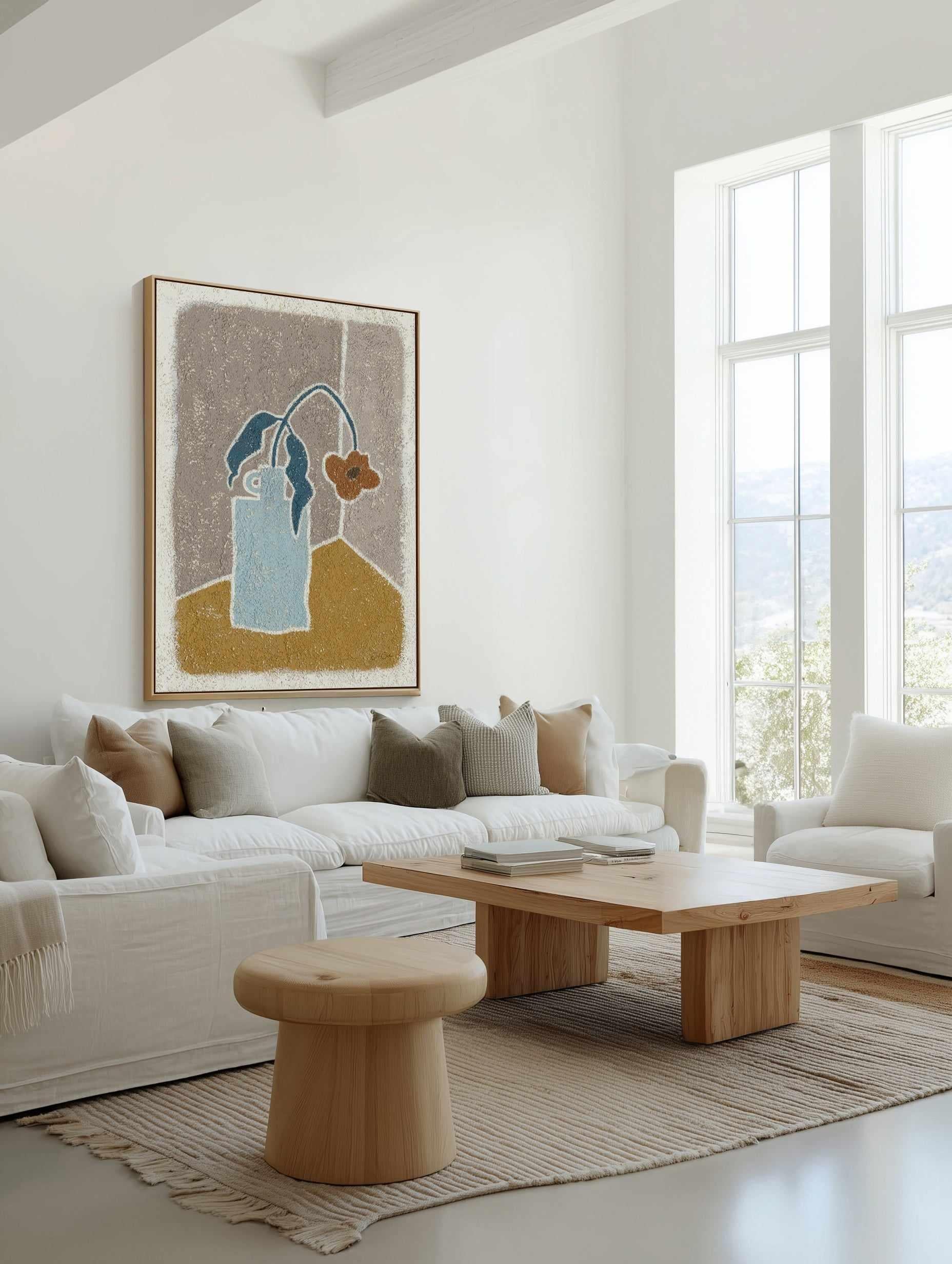 Autumn in a Vase by Julie Celina | Framed Canvas Art Print from Olive et Oriel where you can shop wallpaper and artworks online