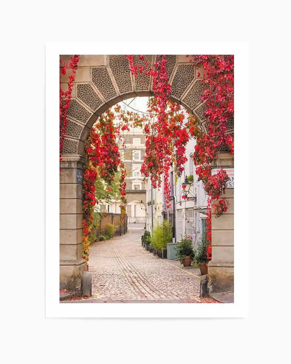 Autumn Archway, London Art Print from Olive et Oriel where you can shop wallpaper and artworks online