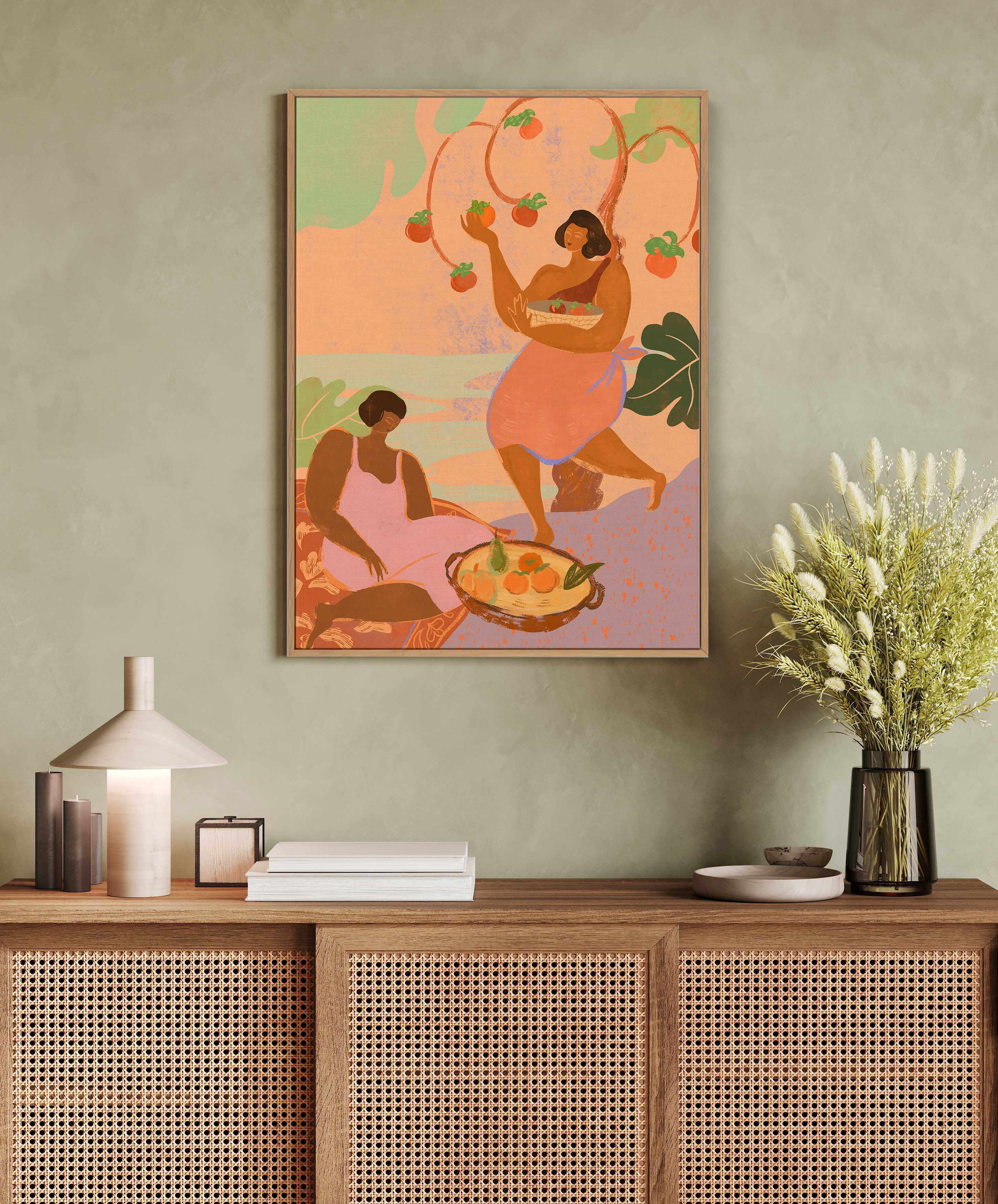 Autumn by Arty Guava | Framed Canvas Art Print