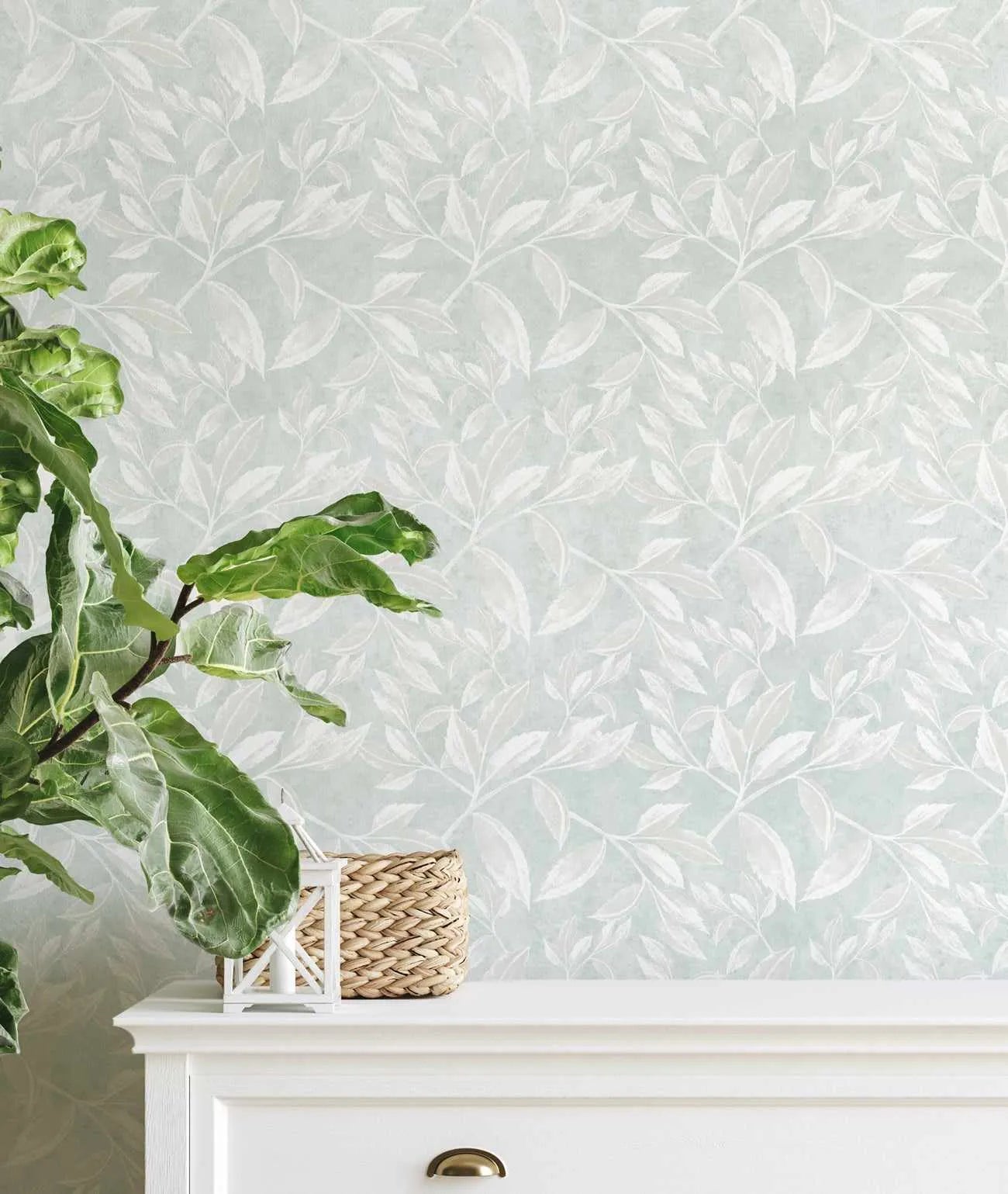 Autumn Leaves Wallpaper in Sage-Wallpaper-Buy Australian Removable Wallpaper Now Sage Green Wallpaper Peel And Stick Wallpaper Online At Olive et Oriel Custom Made Wallpapers Wall Papers Decorate Your Bedroom Living Room Kids Room or Commercial Interior